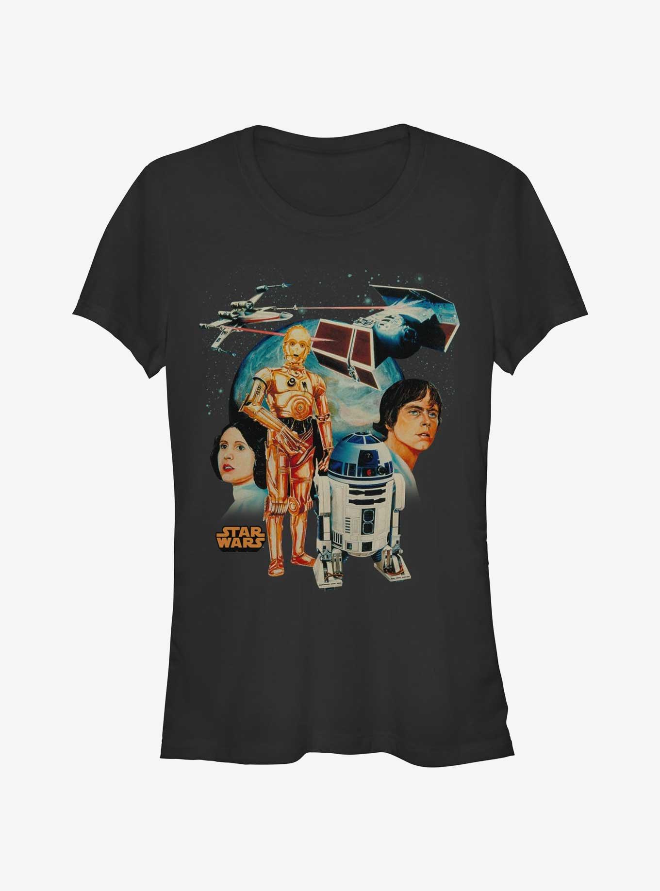 Star Wars Visions Past Girls T-Shirt, BLACK, hi-res