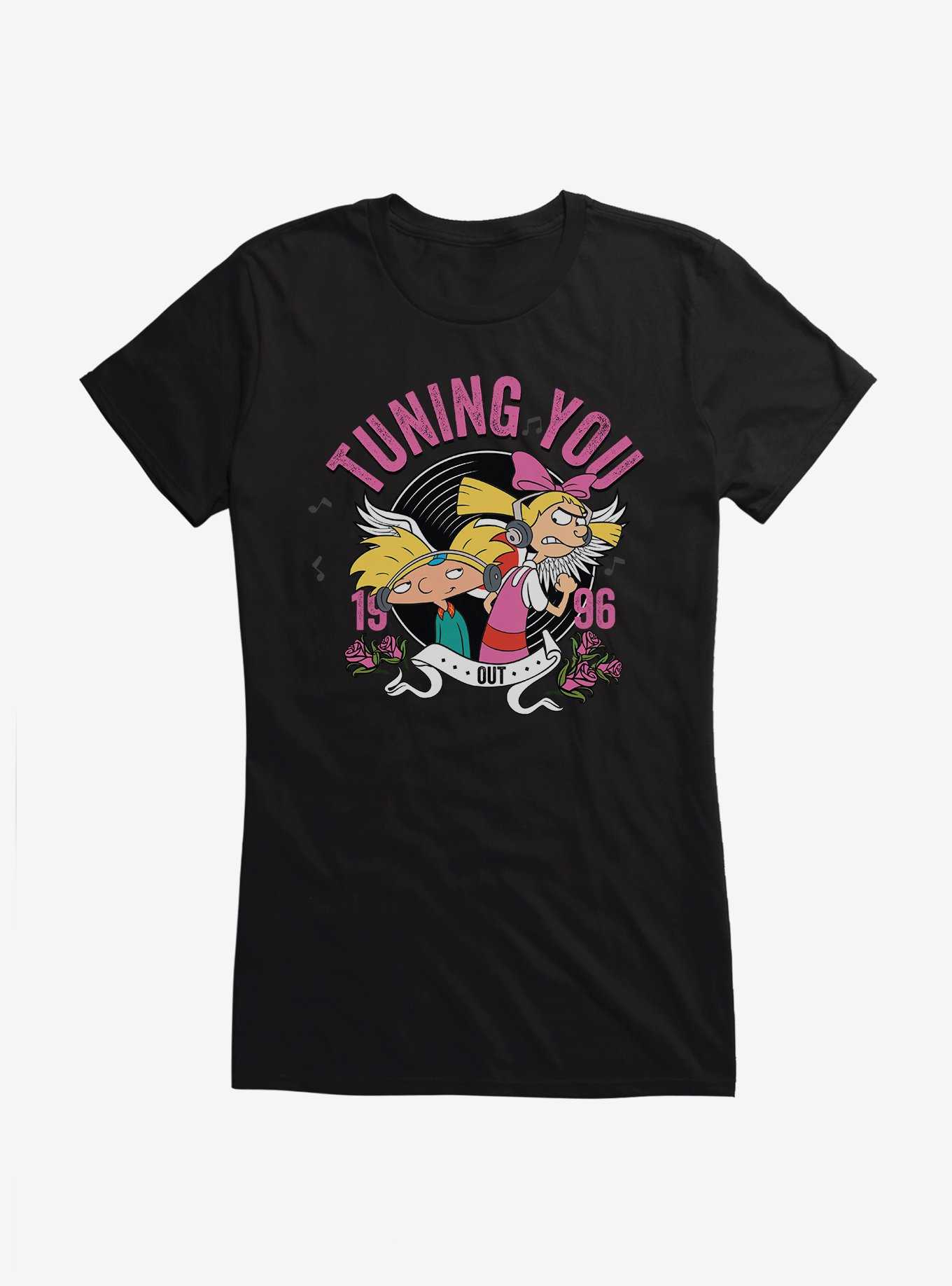 Hey Arnold! Tuning You Out 1996 Girls T-Shirt, , hi-res