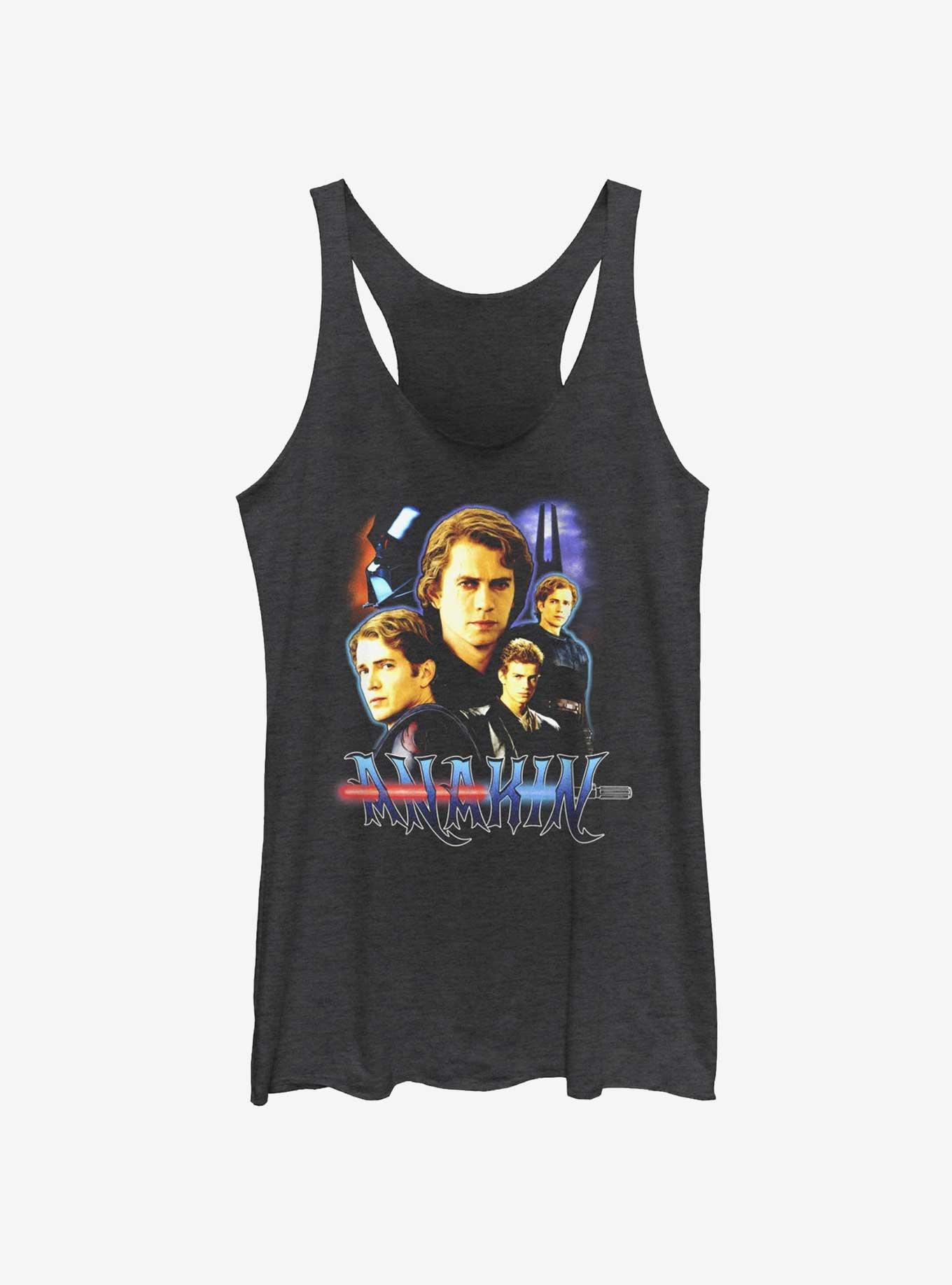 Star Wars Anakin Collage Girls Tank, BLK HTR, hi-res