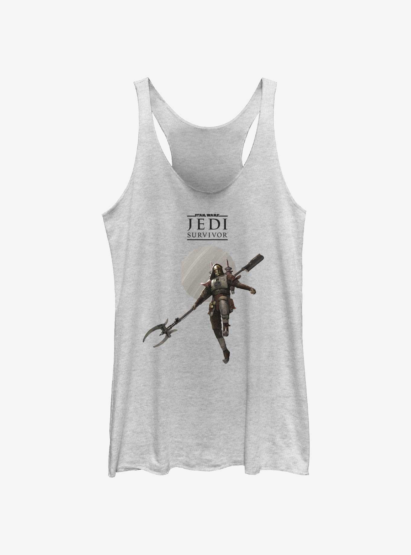Star Wars Jedi: Survivor Bedlam Raider Logo Girls Tank, WHITE HTR, hi-res