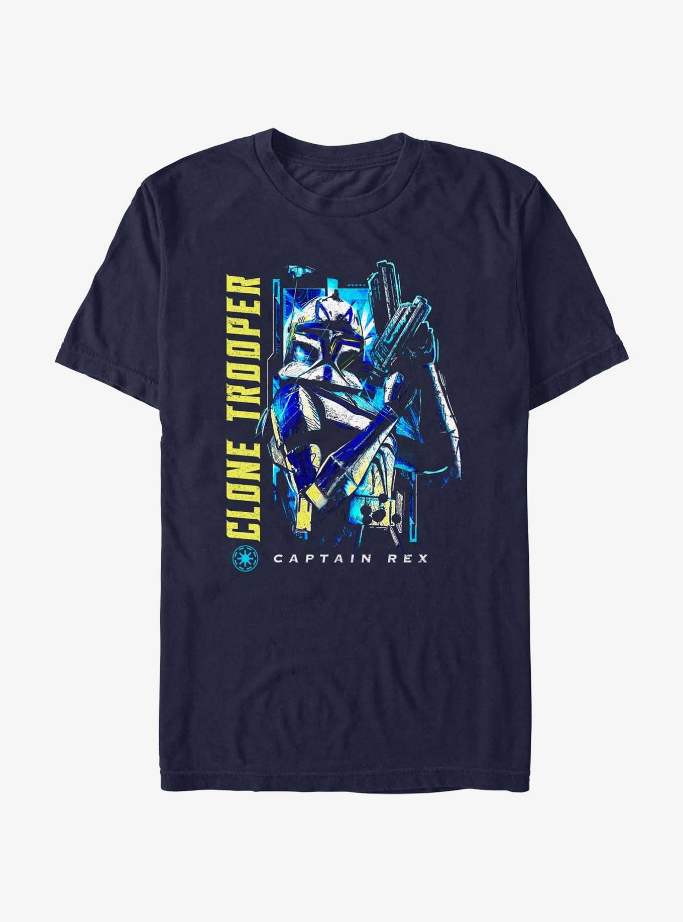 Star Wars: The Clone Wars Captain Rex Clone Trooper T-Shirt, NAVY, hi-res