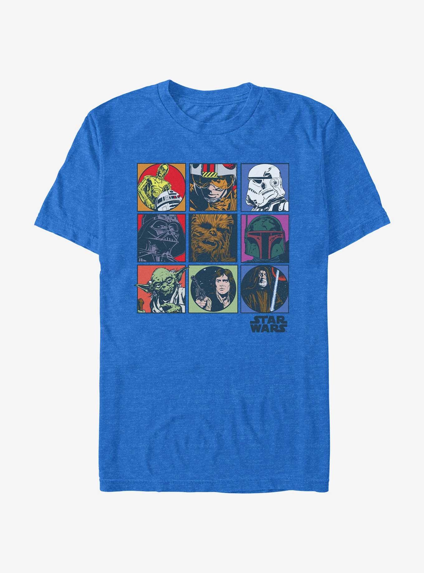Star Wars Character Lineup T-Shirt, ROY HTR, hi-res