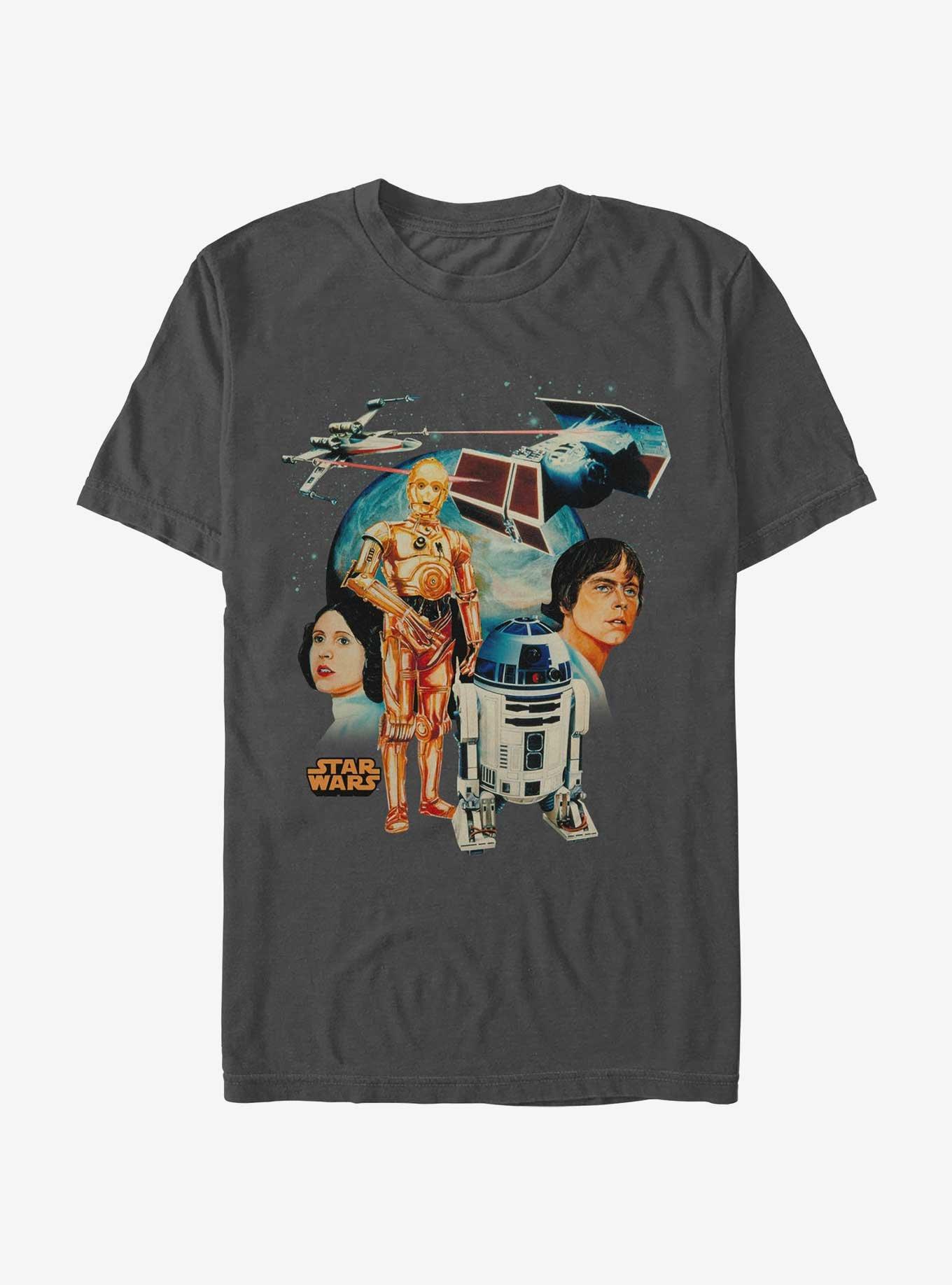 Star Wars Visions Past T-Shirt, CHARCOAL, hi-res