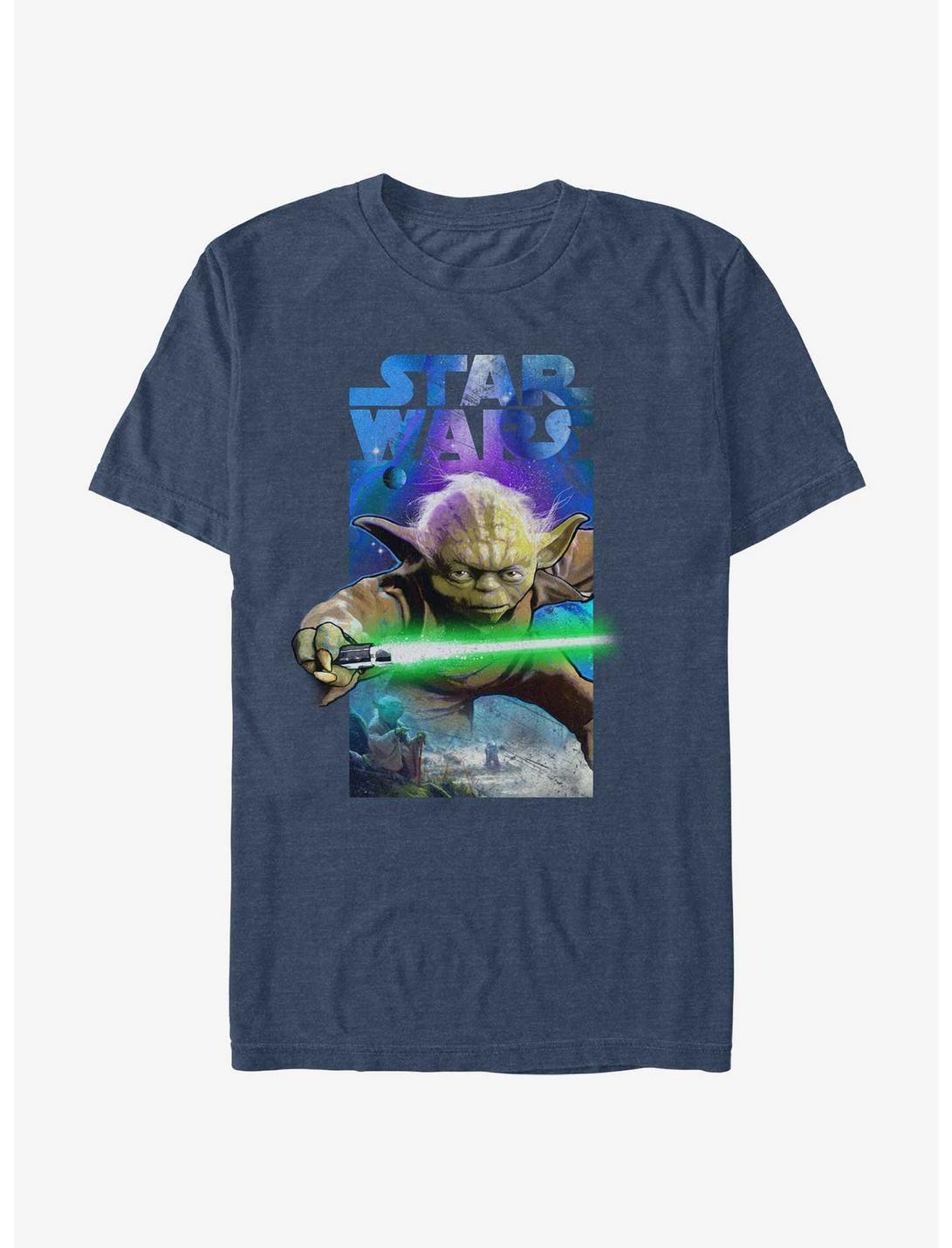 Star Wars Yoda Jump T-Shirt, NAVY HTR, hi-res