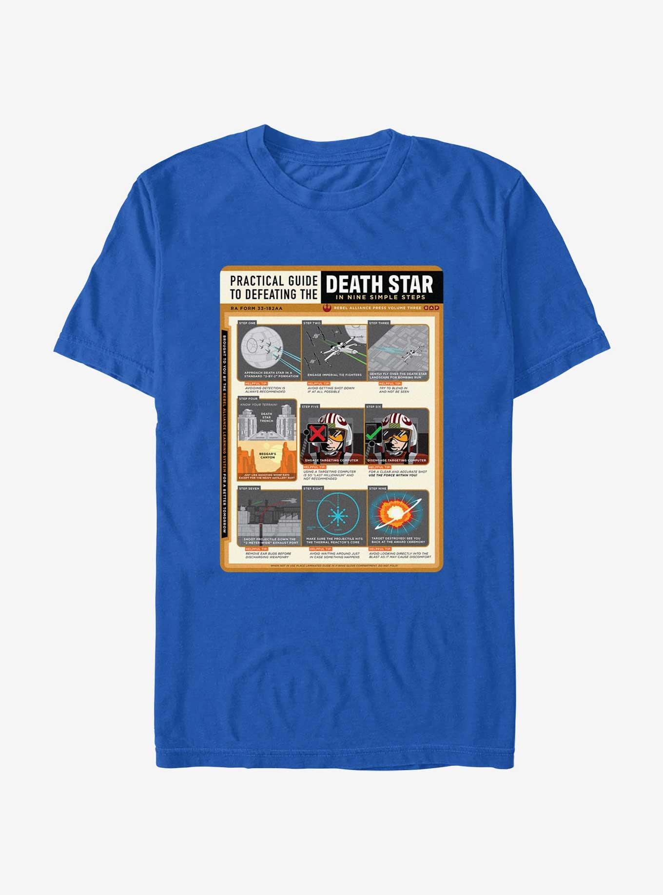 Star Wars Death Star Nine Steps T-Shirt, ROYAL, hi-res