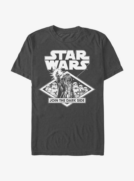 Star Wars Join The Dark Side T Shirt Grey Hot Topic