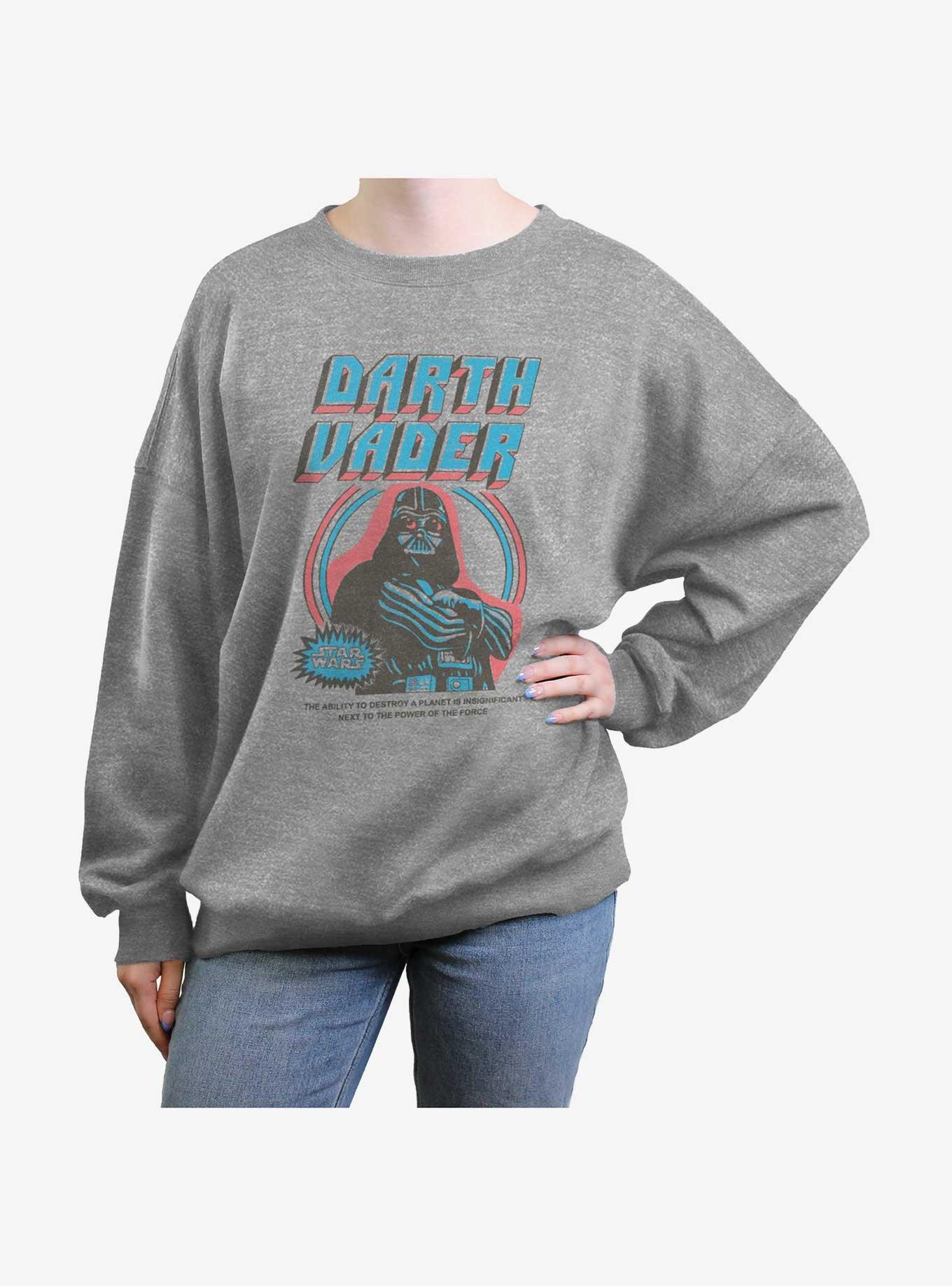 Star Wars Vintage Vader Girls Oversized Sweatshirt, , hi-res