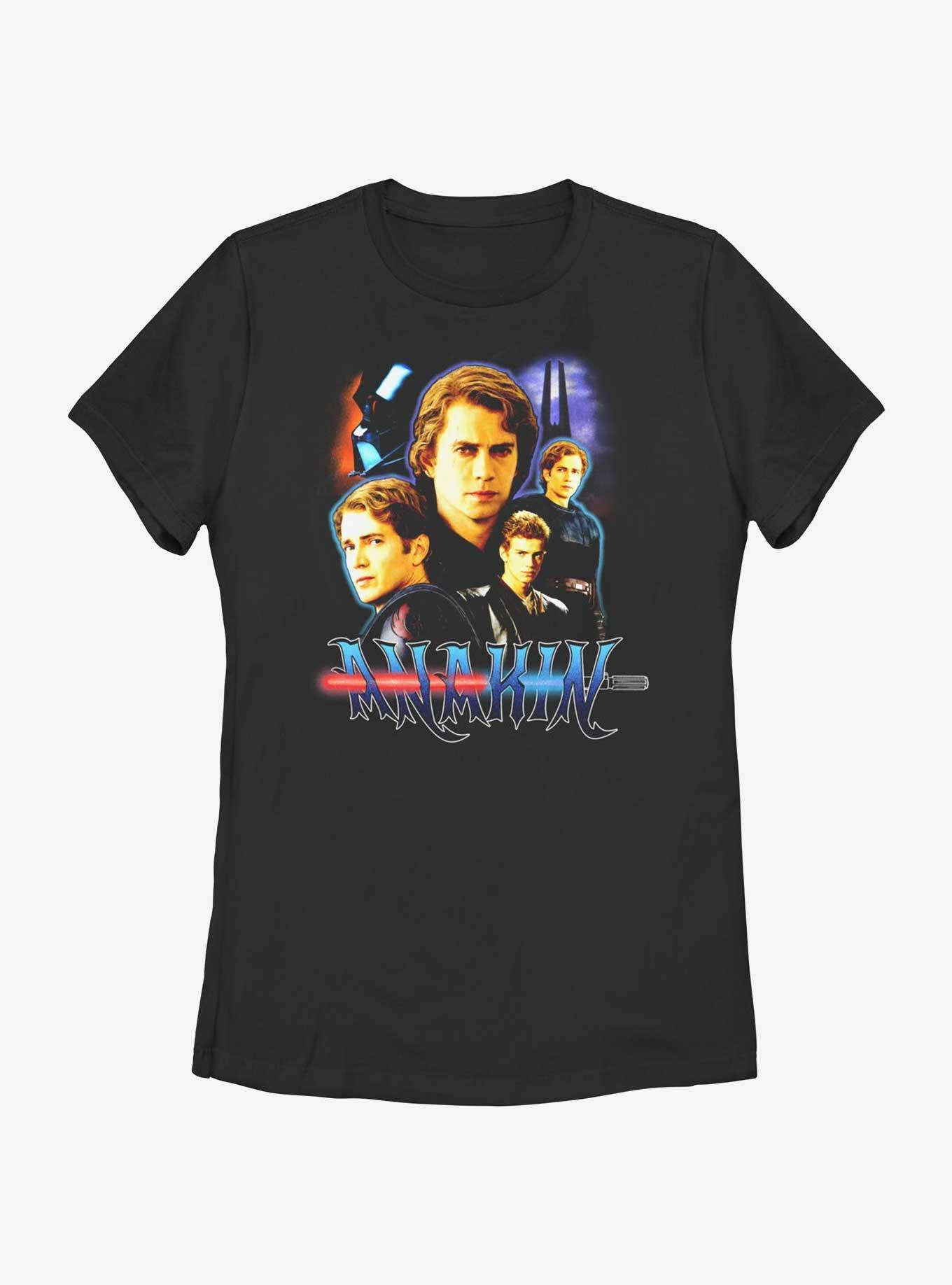 Star Wars Anakin Collage Womens T-Shirt, BLACK, hi-res