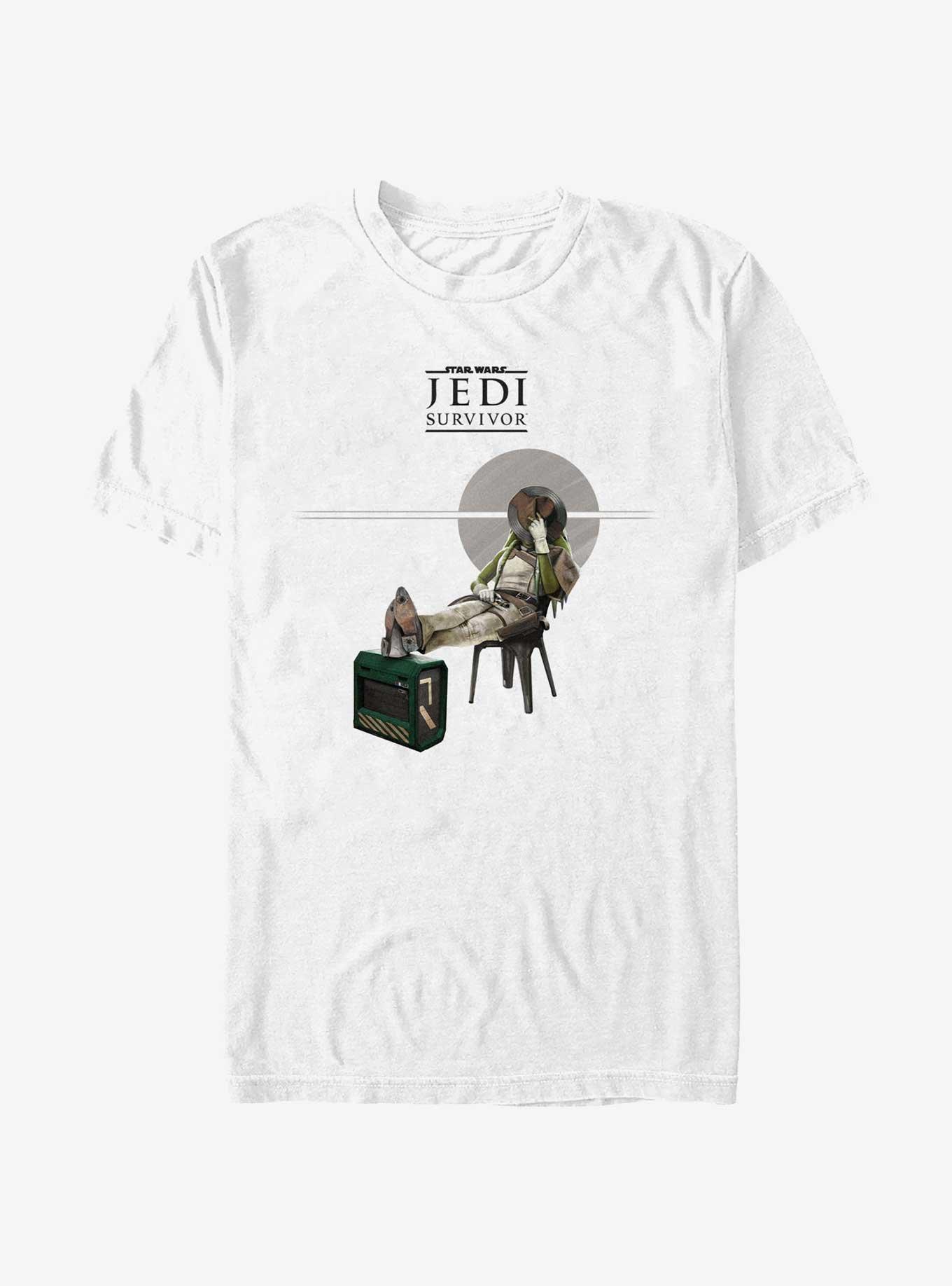 Star Wars Jedi: Survivor Caij Vanda Bounty Hunter T-Shirt, WHITE, hi-res