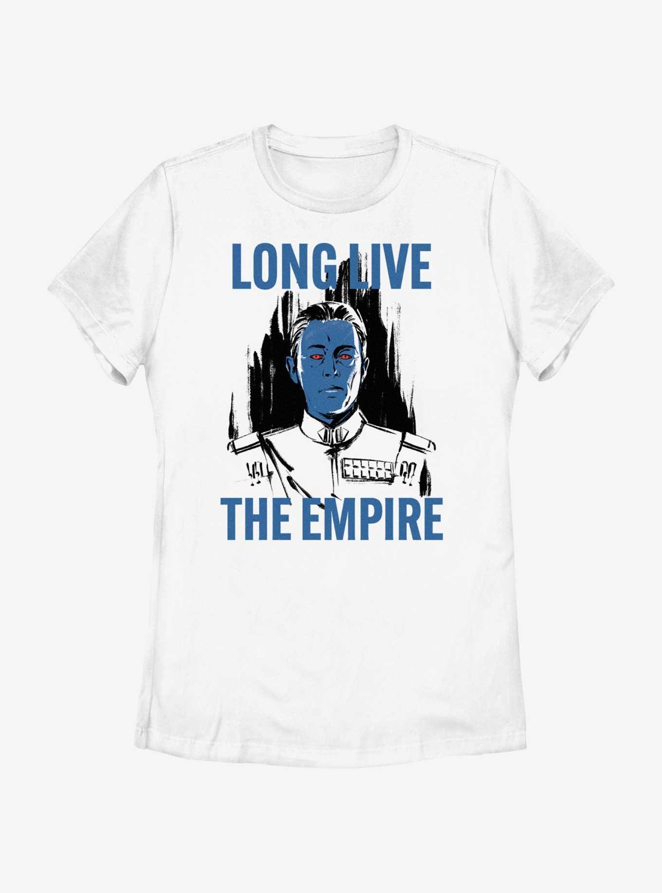 Star Wars Long Live Thrawn Womens T-Shirt, WHITE, hi-res