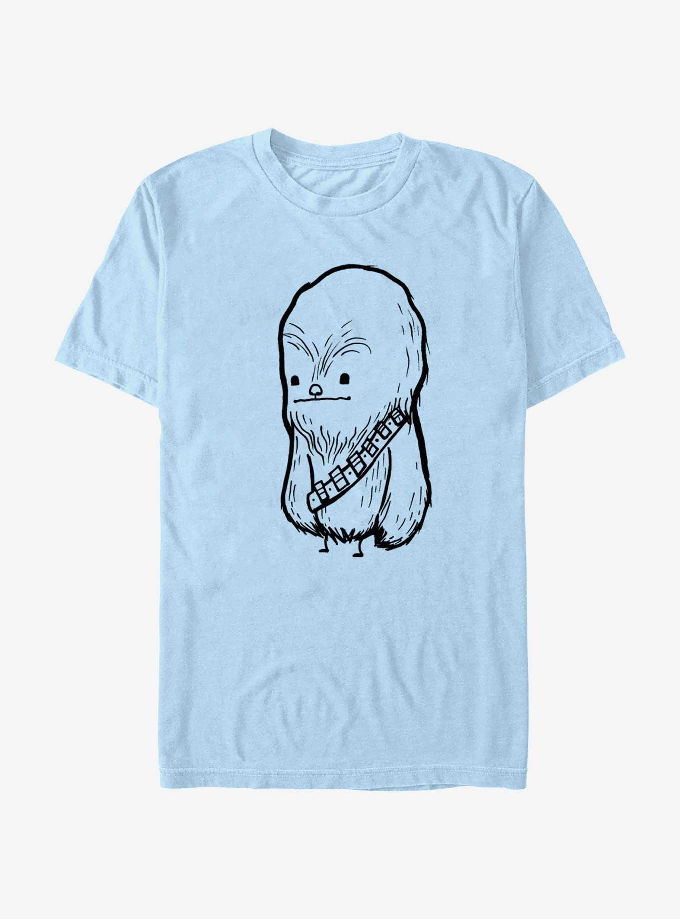 Star Wars Wookie Sketch T-Shirt, LT BLUE, hi-res