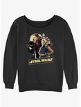Star Wars Rebel Alliance Group Womens Slouchy Sweatshirt, BLACK, hi-res