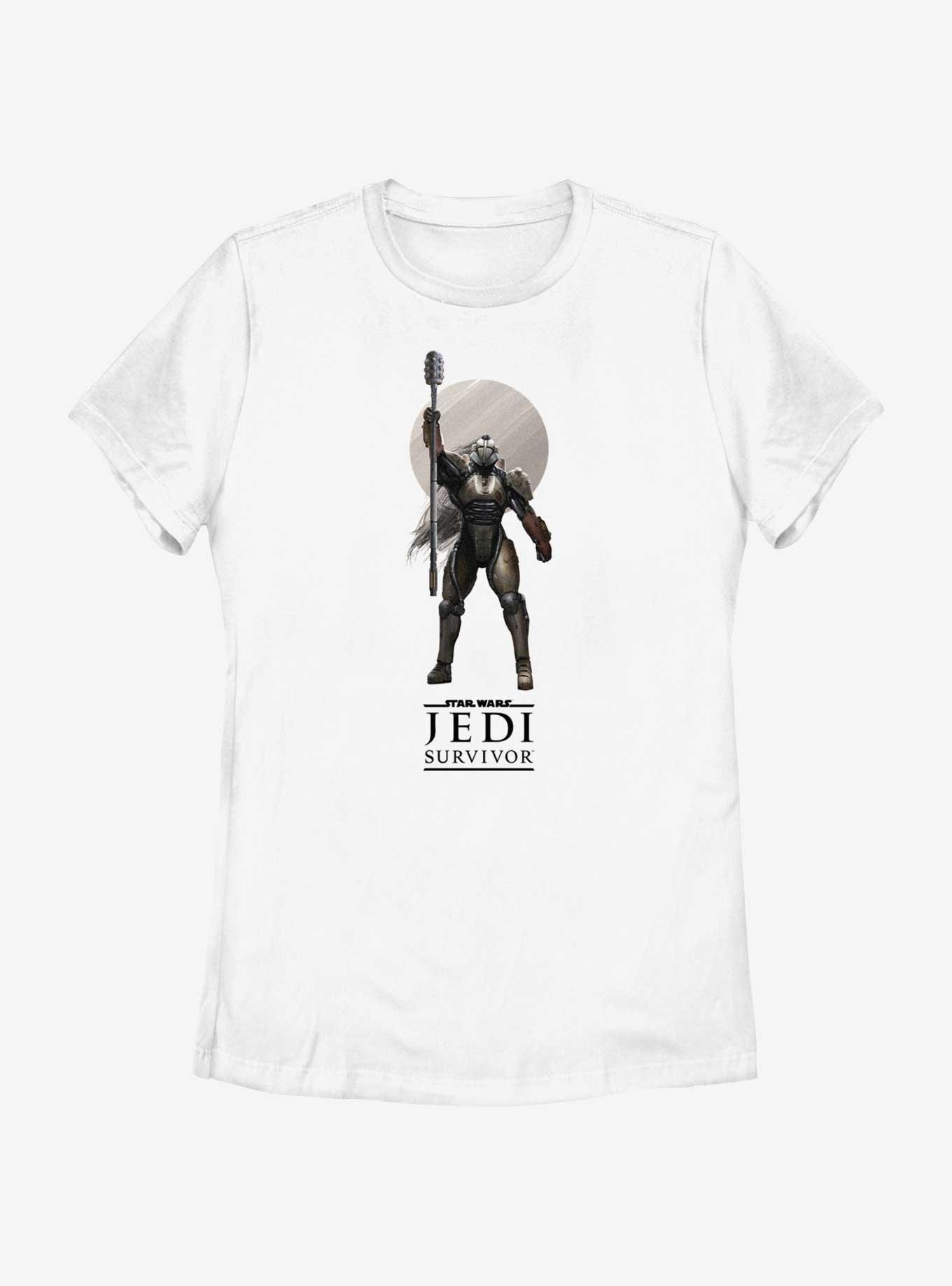 Star Wars Jedi: Survivor Rayvis Logo Womens T-Shirt, WHITE, hi-res