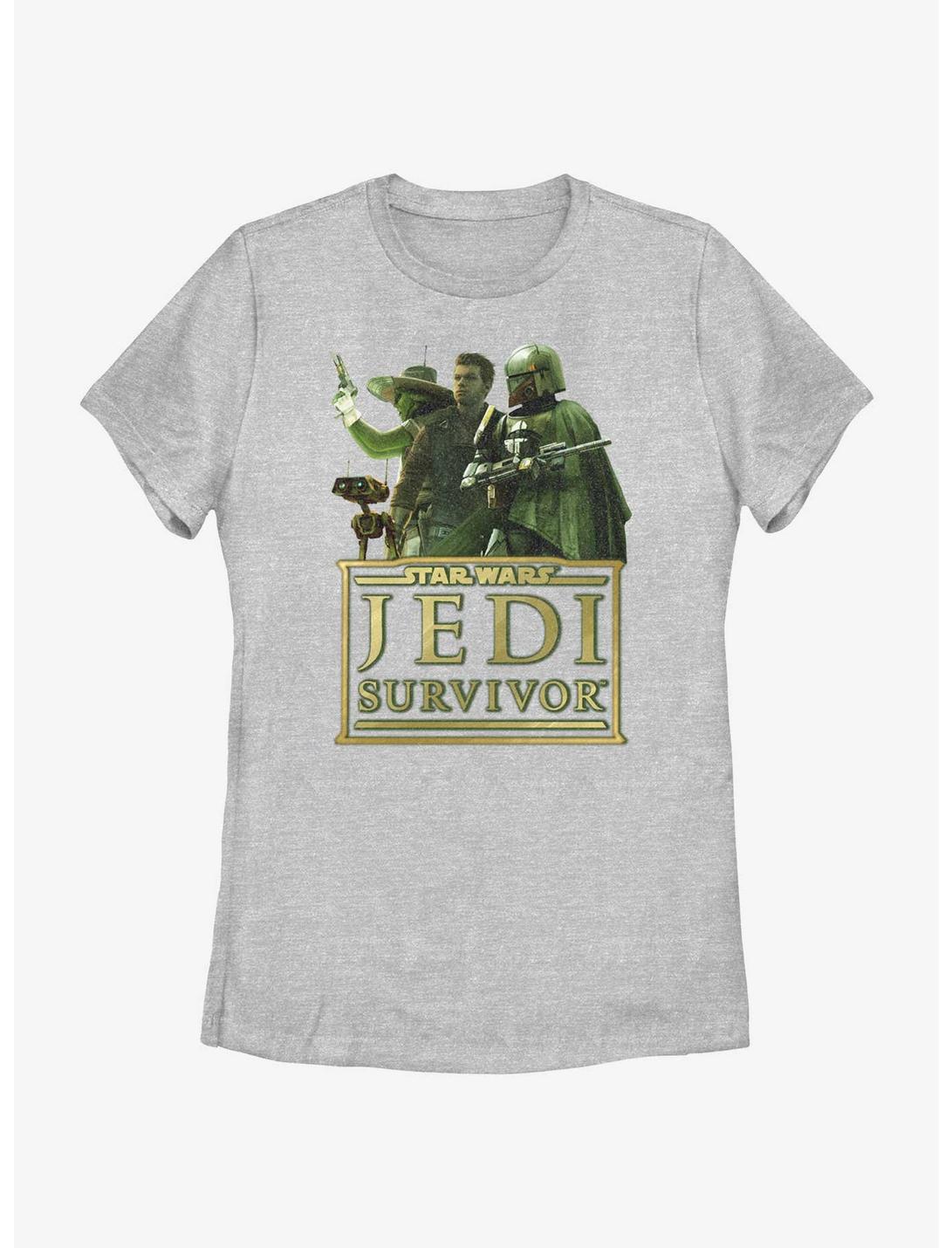Star Wars Jedi: Survivor Trio Caij Cal and Boba Womens T-Shirt, ATH HTR, hi-res