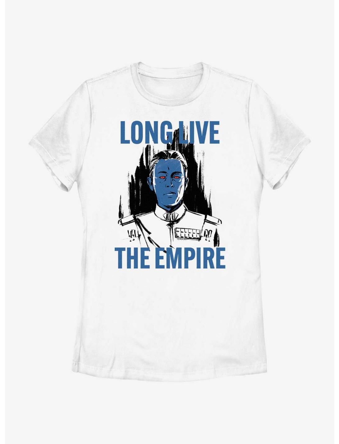 Star Wars Long Live Thrawn Womens T-Shirt, WHITE, hi-res