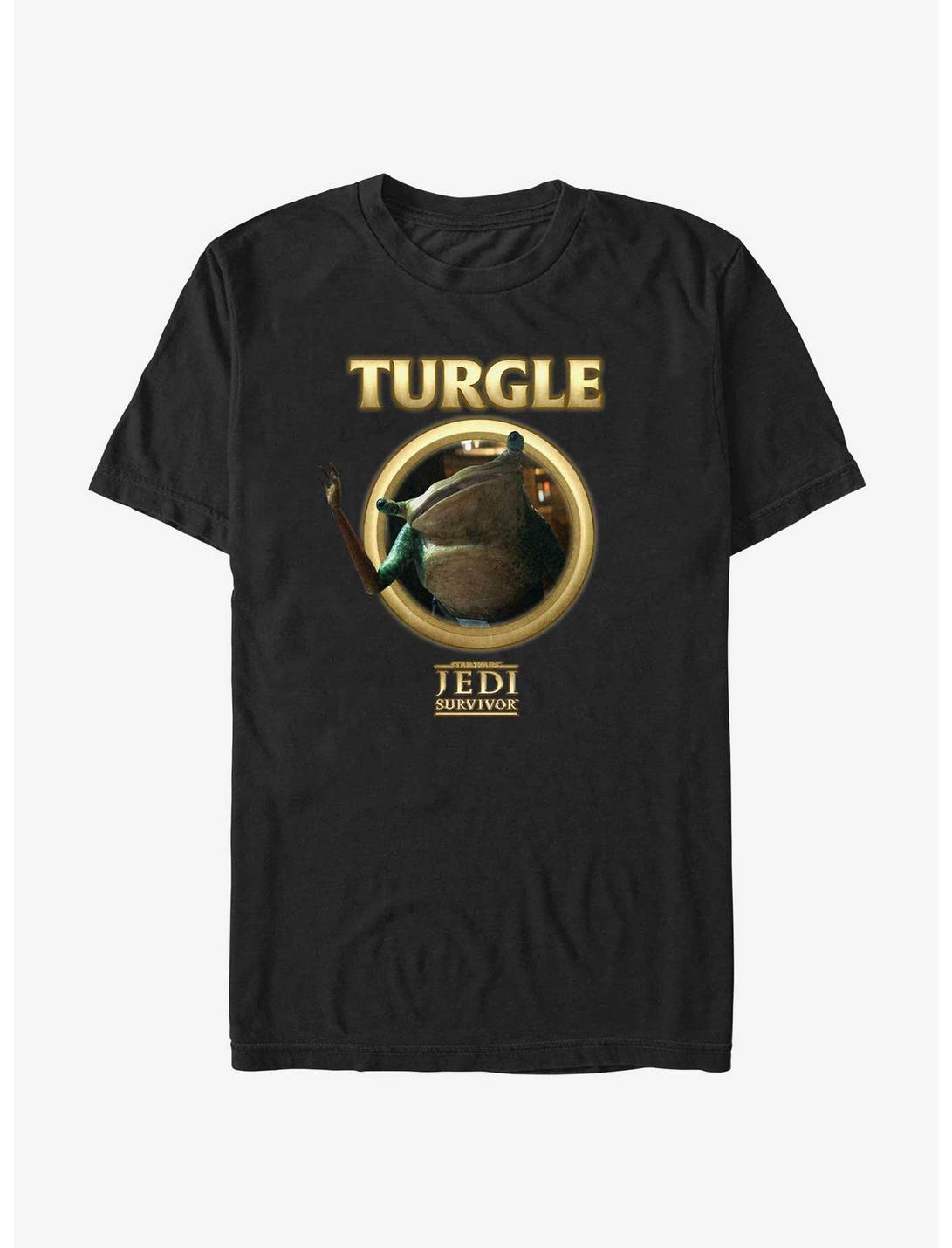 Star Wars Jedi: Survivor Turgle Lockup T-Shirt, BLACK, hi-res