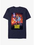 Star Wars: The Clone Wars Final Season Poster T-Shirt, NAVY, hi-res
