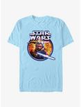 Star Wars: The Clone Wars Ahsoka Jedi Fire T-Shirt, LT BLUE, hi-res