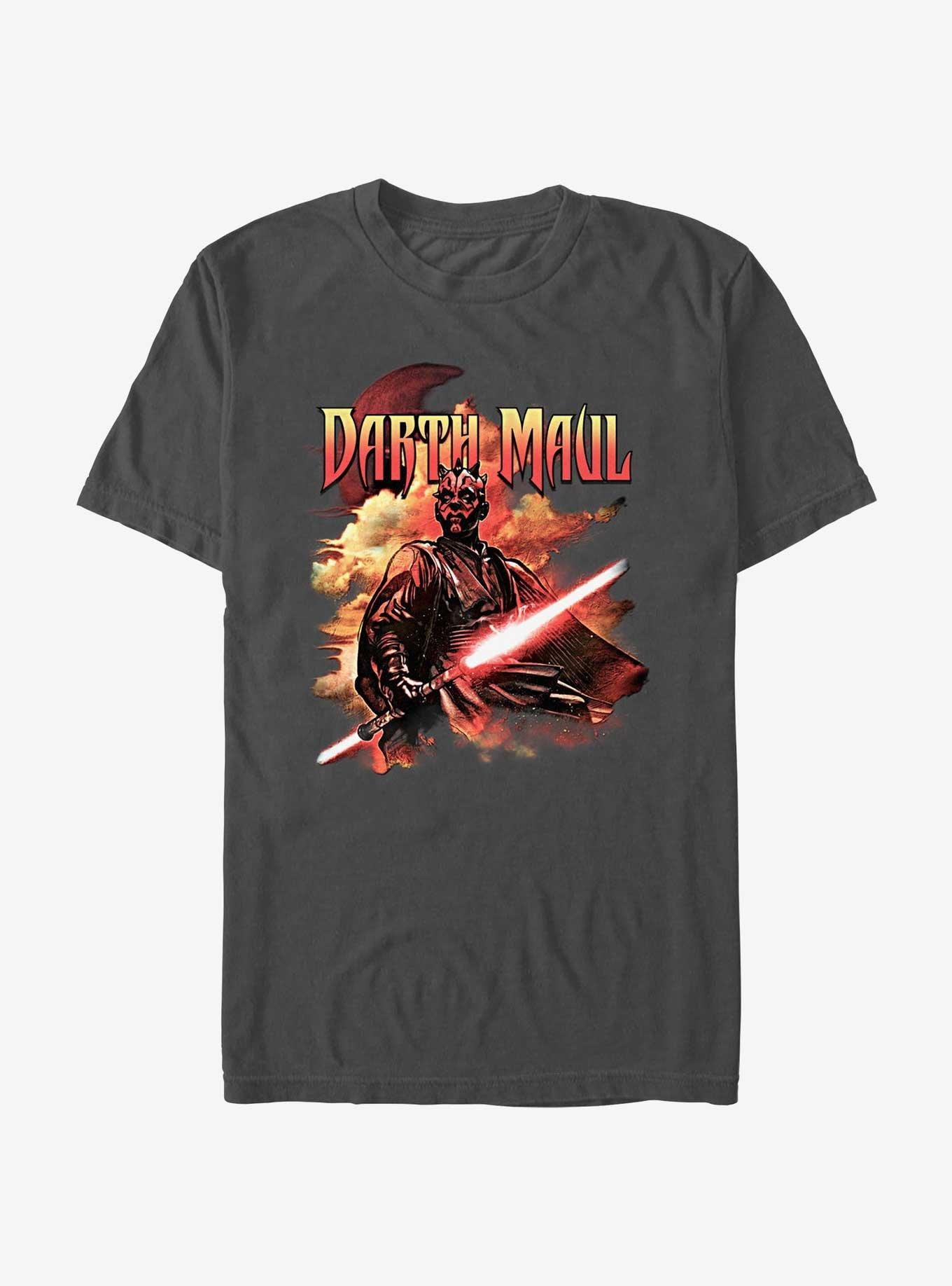 Star Wars: The Clone Wars Darth Maul Portrait T-Shirt, CHARCOAL, hi-res view 1