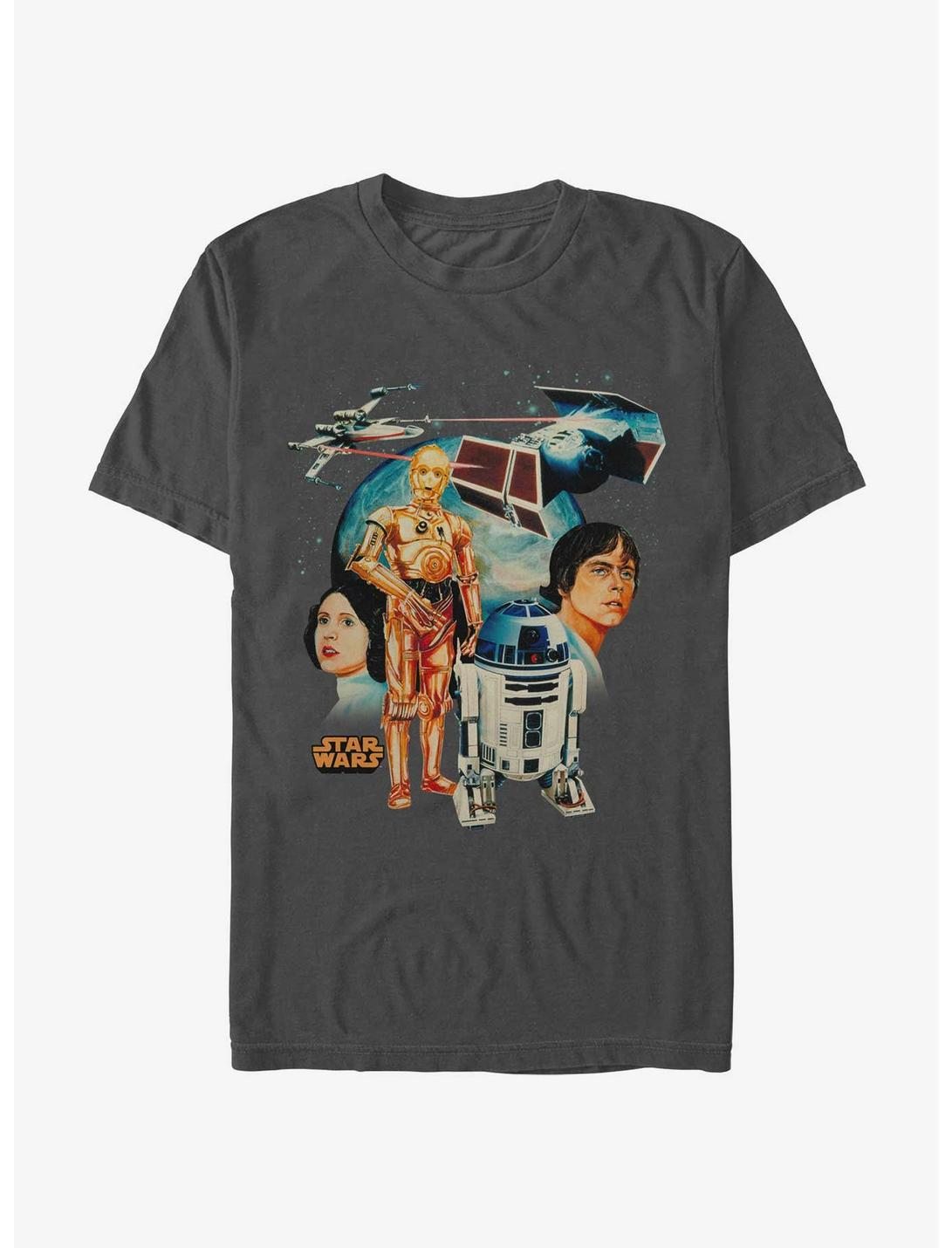 Star Wars Visions Past T-Shirt, CHARCOAL, hi-res