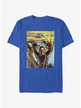 Star Wars Chewie Scared Painting T-Shirt, ROYAL, hi-res