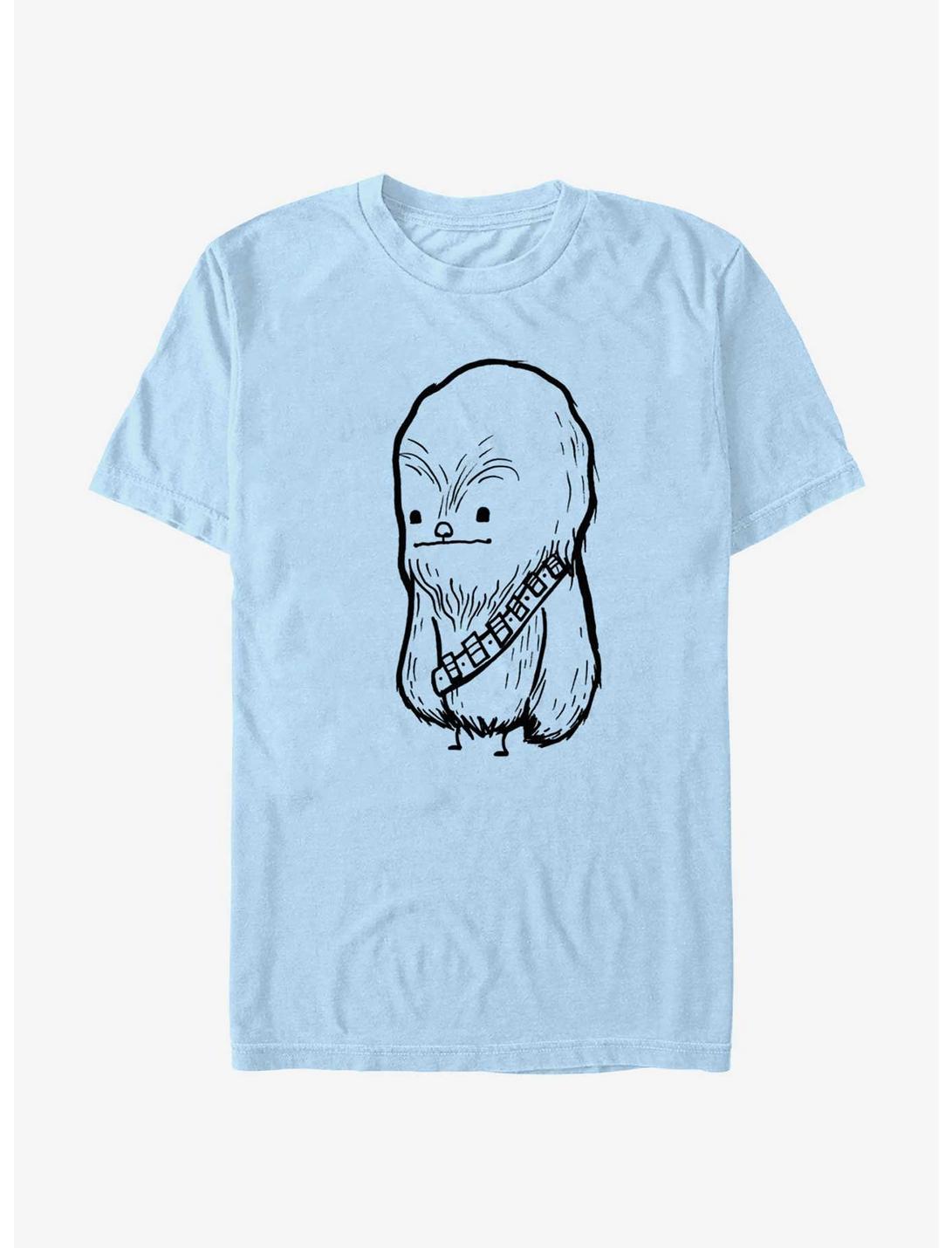 Star Wars Wookie Sketch T-Shirt, LT BLUE, hi-res