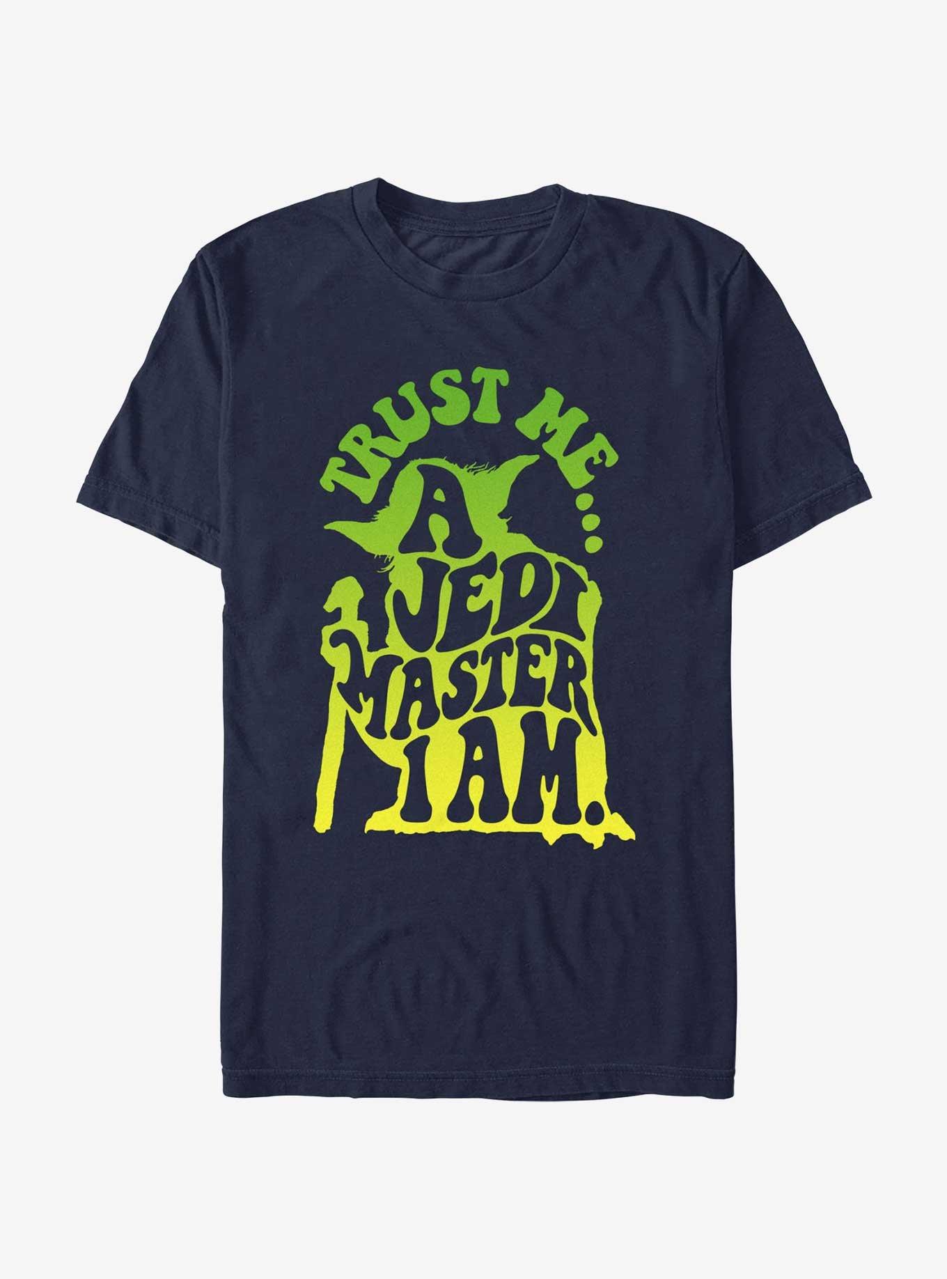 Star Wars Yoda Trust Me A Jedi Master I Am T-Shirt, NAVY, hi-res