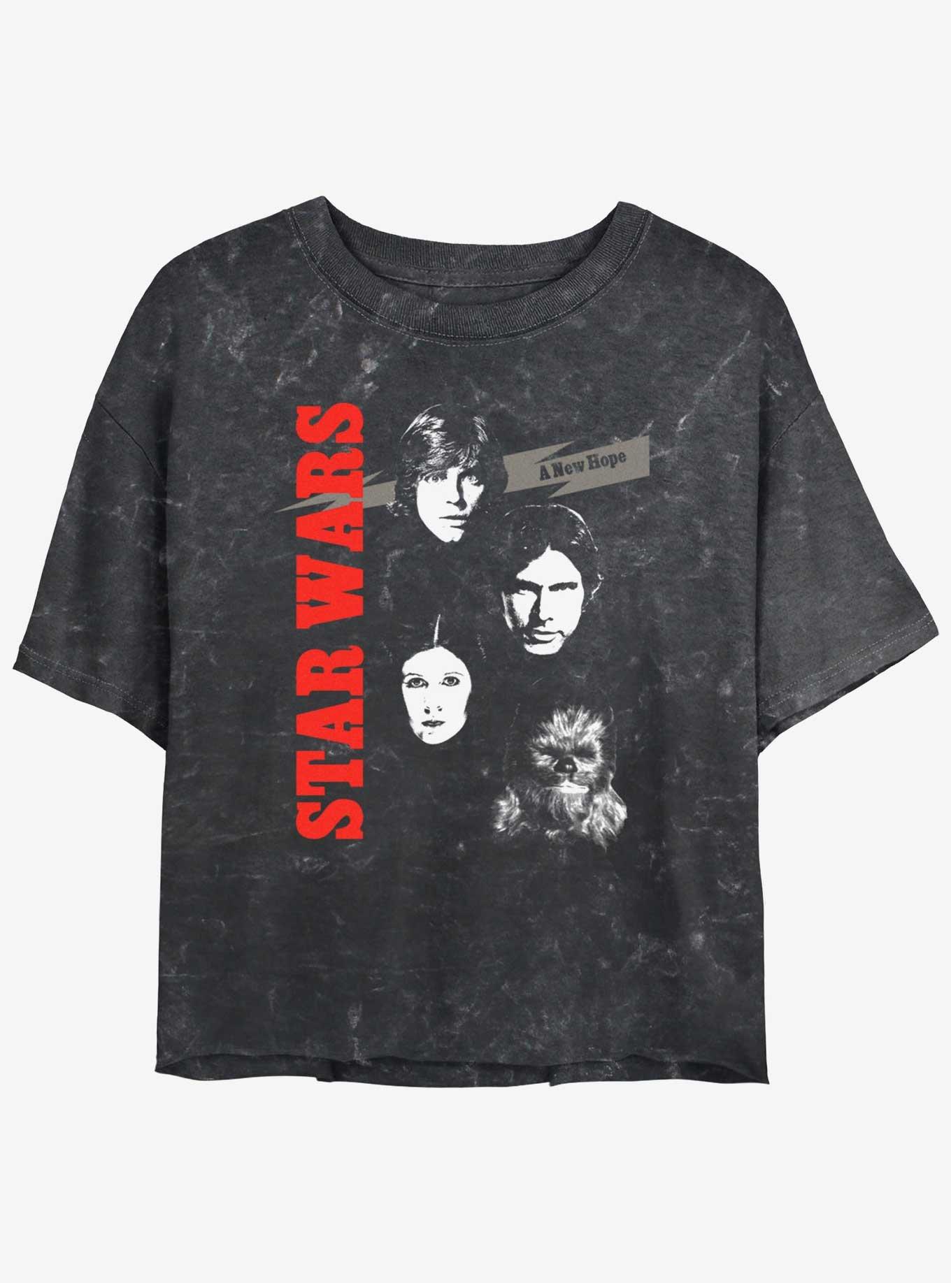 Star Wars Closer To Hope Womens Mineral Wash Crop T-Shirt, , hi-res