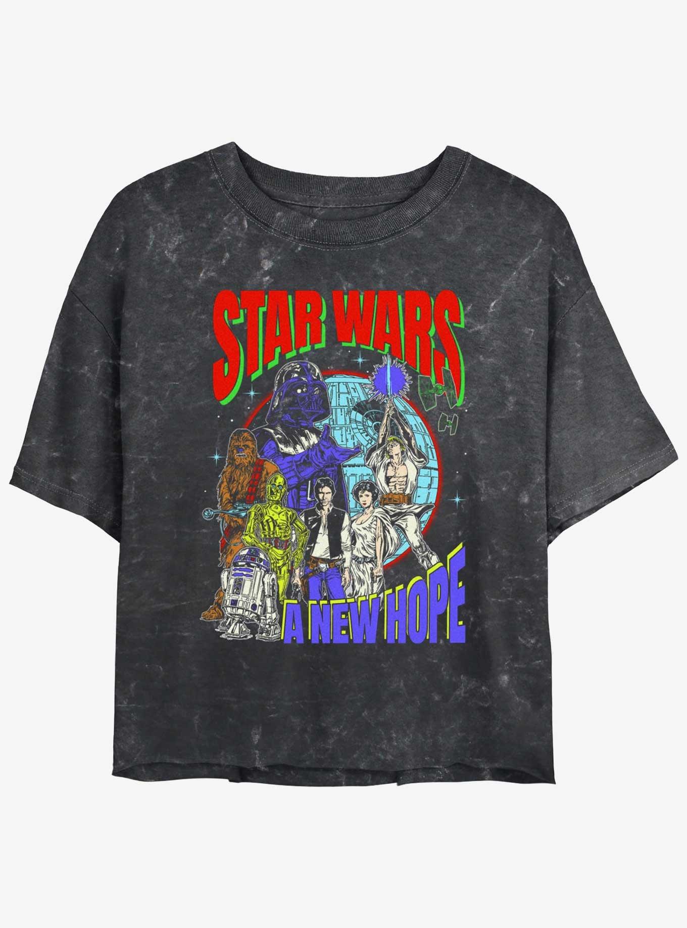 Star Wars Globe Group Womens Mineral Wash Crop T-Shirt, , hi-res