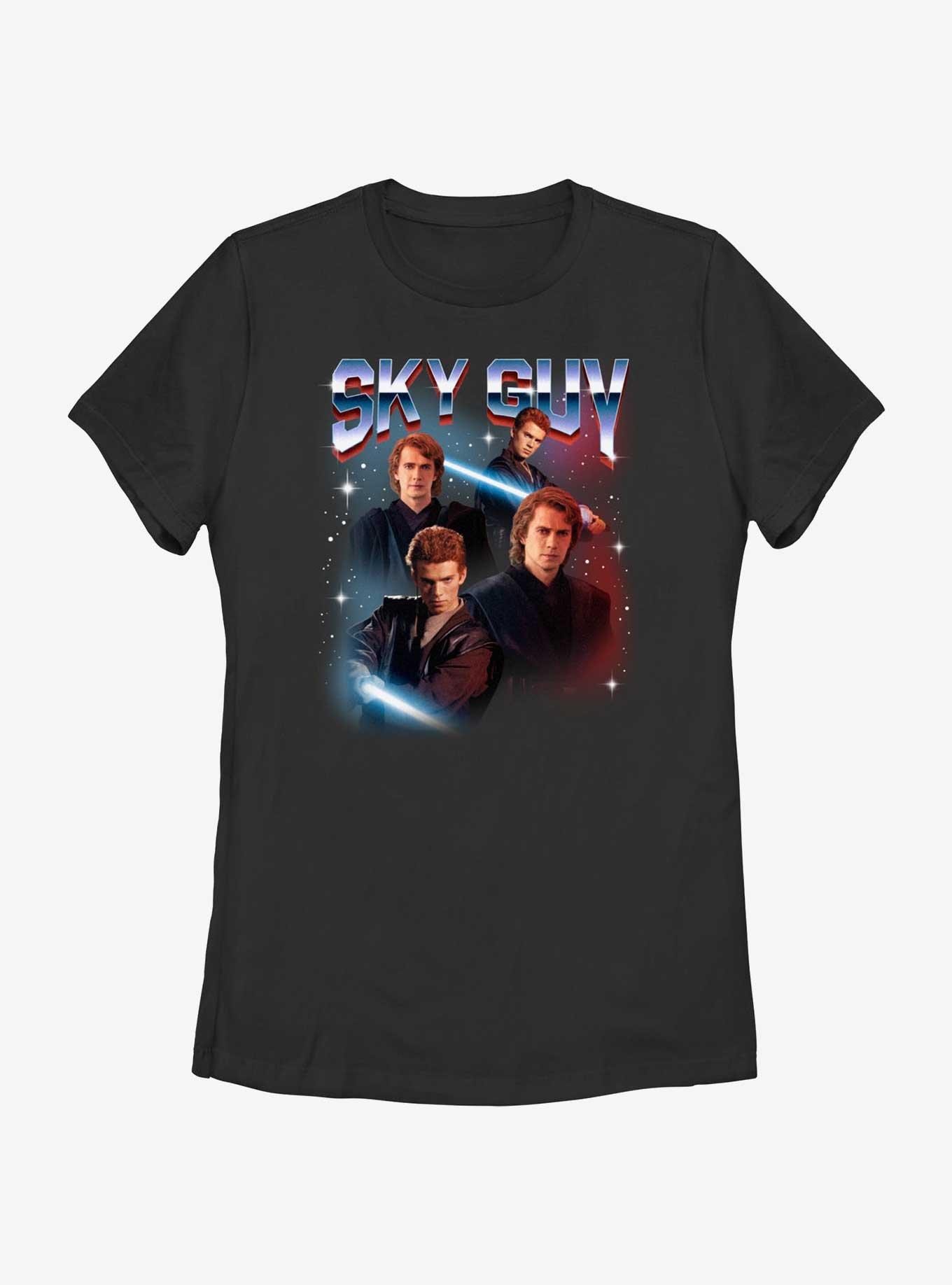 Star Wars Sky Guy Anakin Womens T-Shirt, BLACK, hi-res