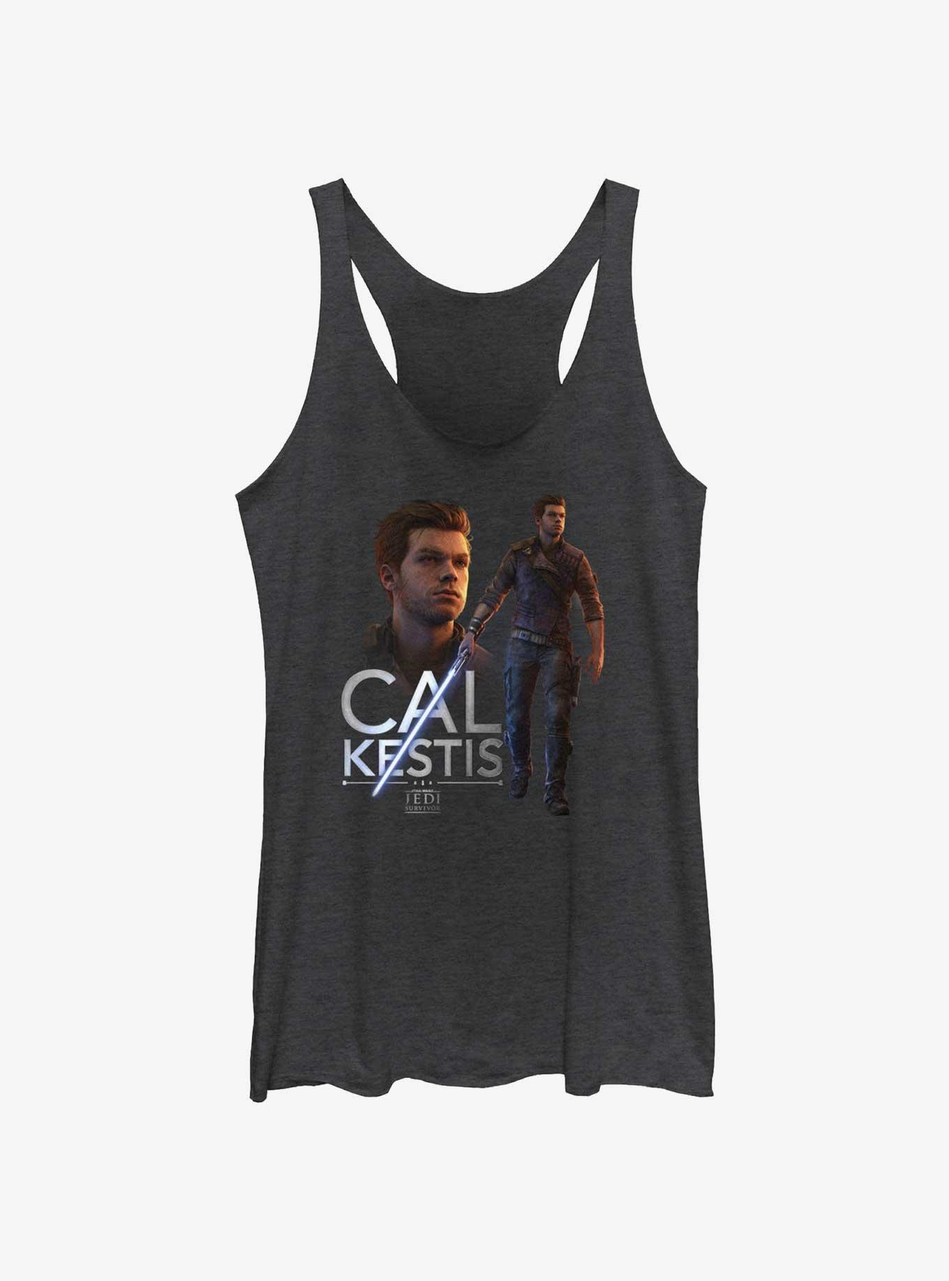 Star Wars Jedi: Survivor Cal Kestis Hero Womens Tank Top, BLK HTR, hi-res