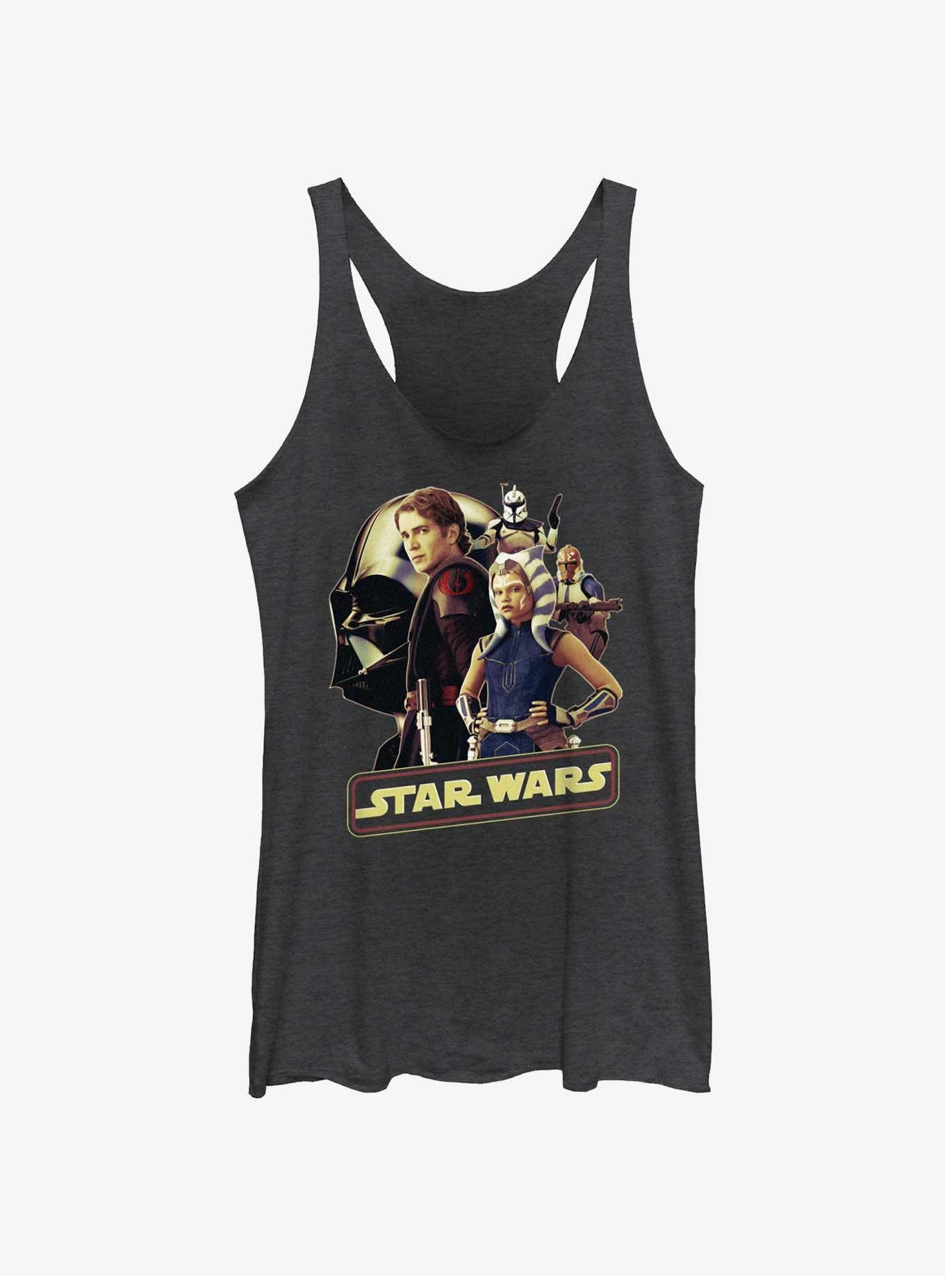 Star Wars Rebel Alliance Group Womens Tank Top, BLK HTR, hi-res