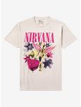 Nirvana In Utero Flowers Girls T-Shirt, CREAM, hi-res
