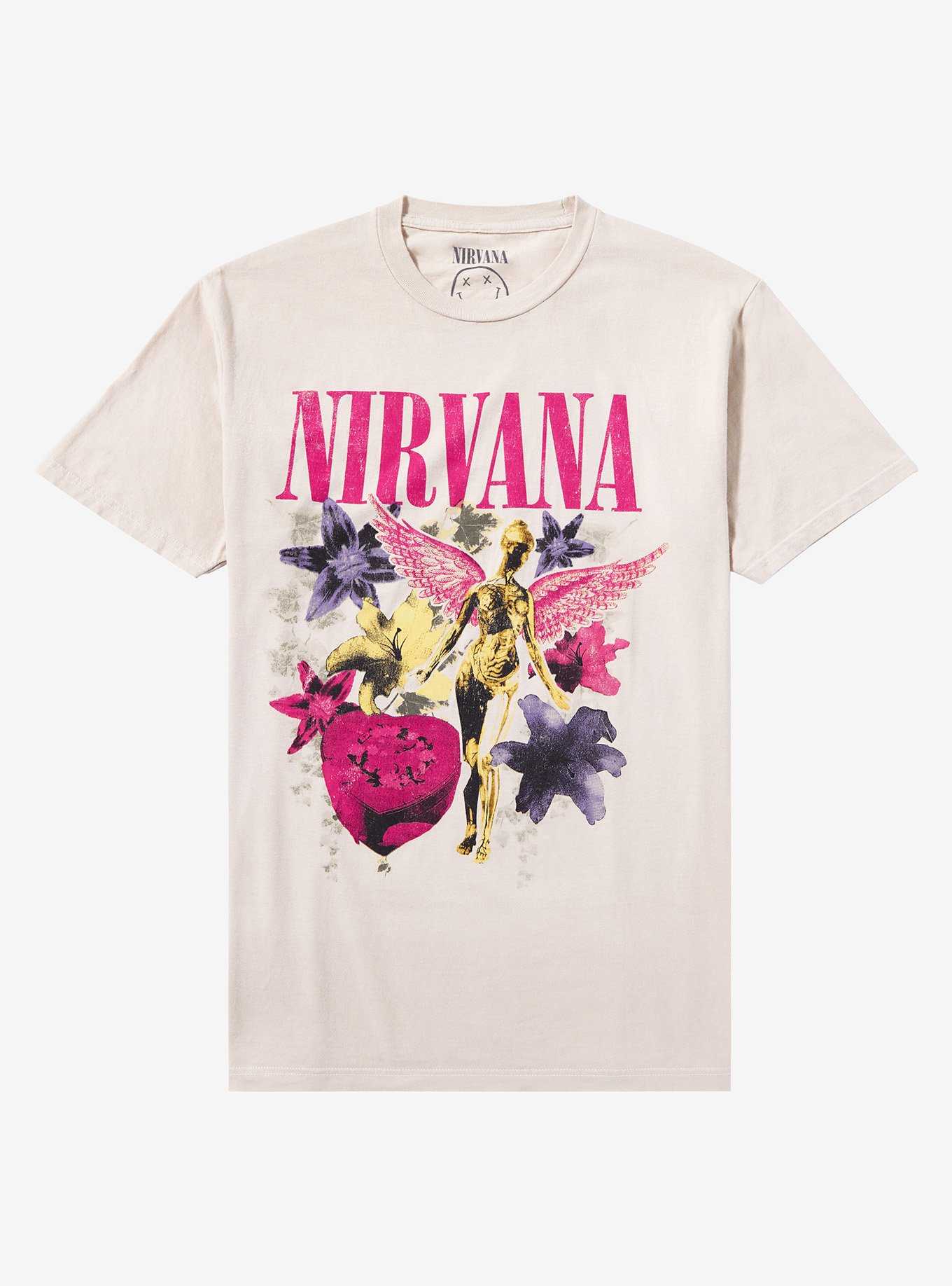 Nirvana In Utero Flowers Girls T-Shirt, , hi-res