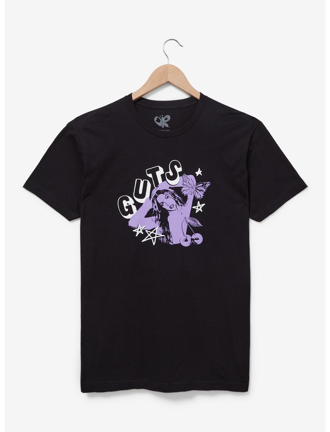 Olivia Rodrigo Guts Graphic T-Shirt — BoxLunch Exclusive, BLACK, hi-res
