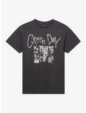 Green Day Photo Collage Washed Boyfriend Fit Girls T-Shirt, , hi-res