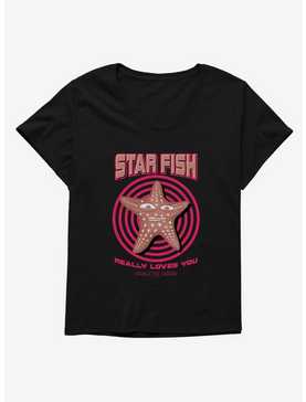 Charlie The Unicorn Star Fish Really Loves You Womens T-Shirt Plus Size, , hi-res