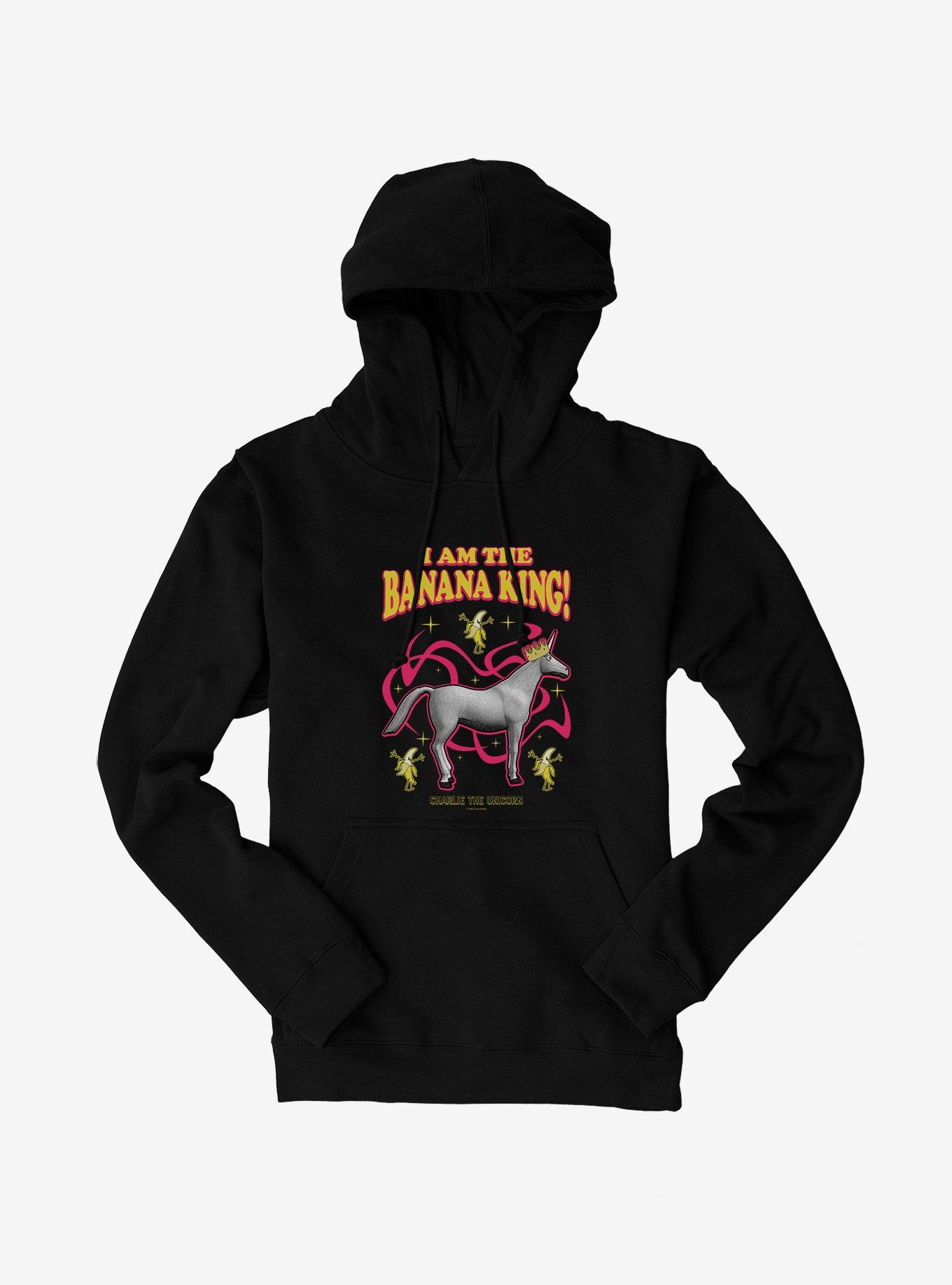 Charlie The Unicorn Banana King! Hoodie, , hi-res