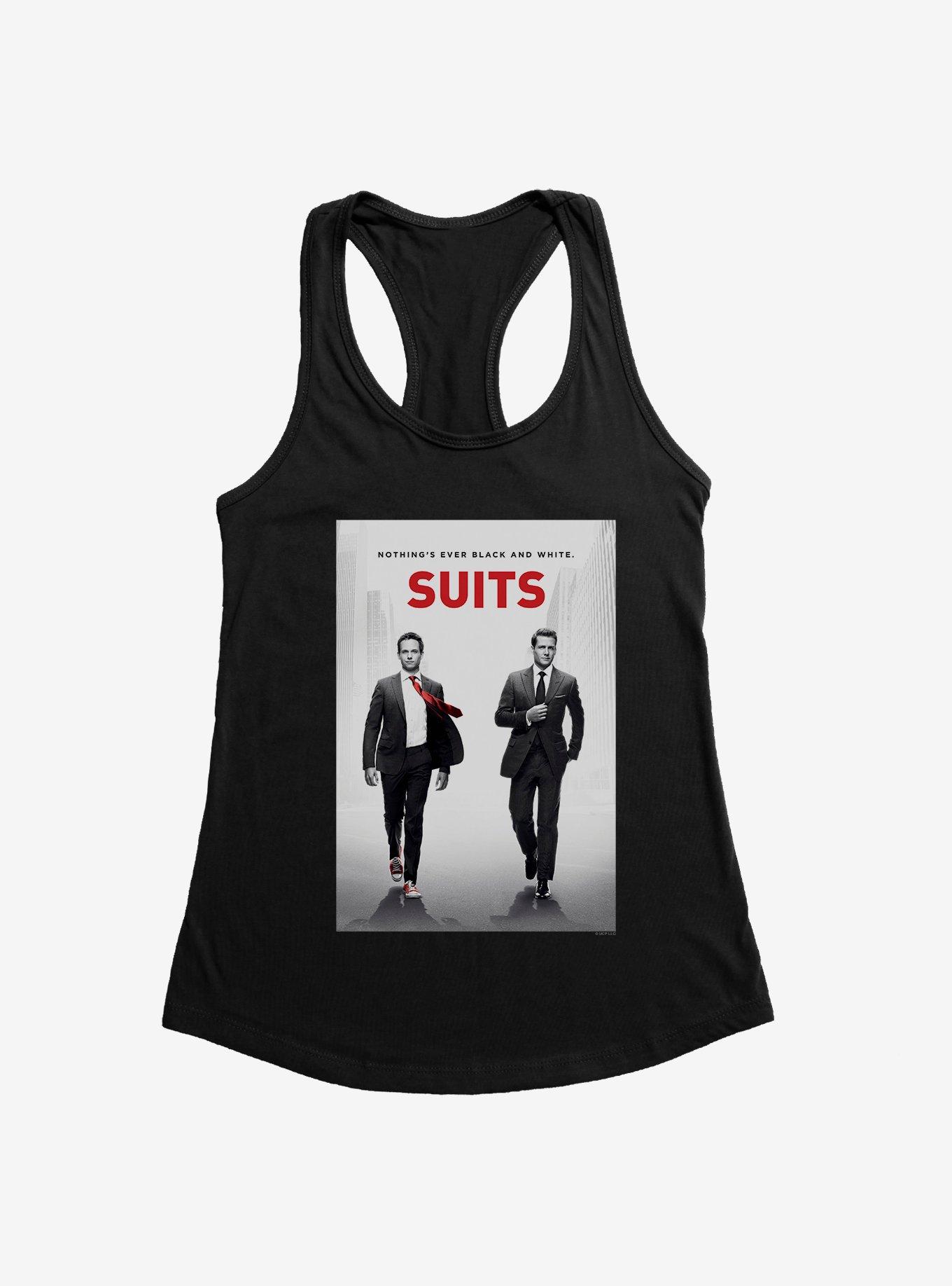 Suits Nothing's Ever Black And White Womens Tank Top