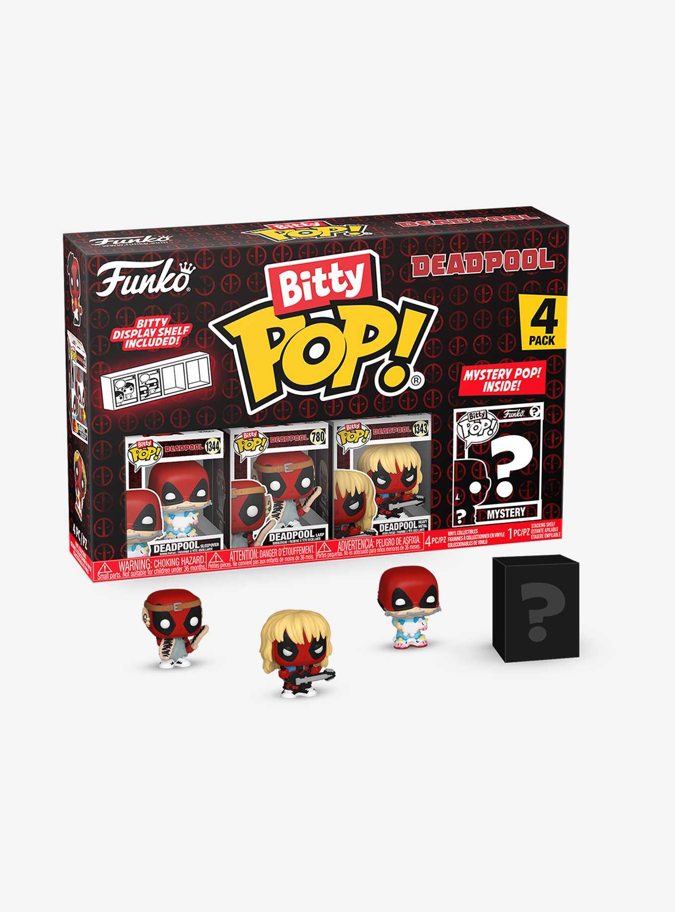 Funko Marvel Deadpool Bitty Pop! Sleepover Vinyl Figure Set, , hi-res