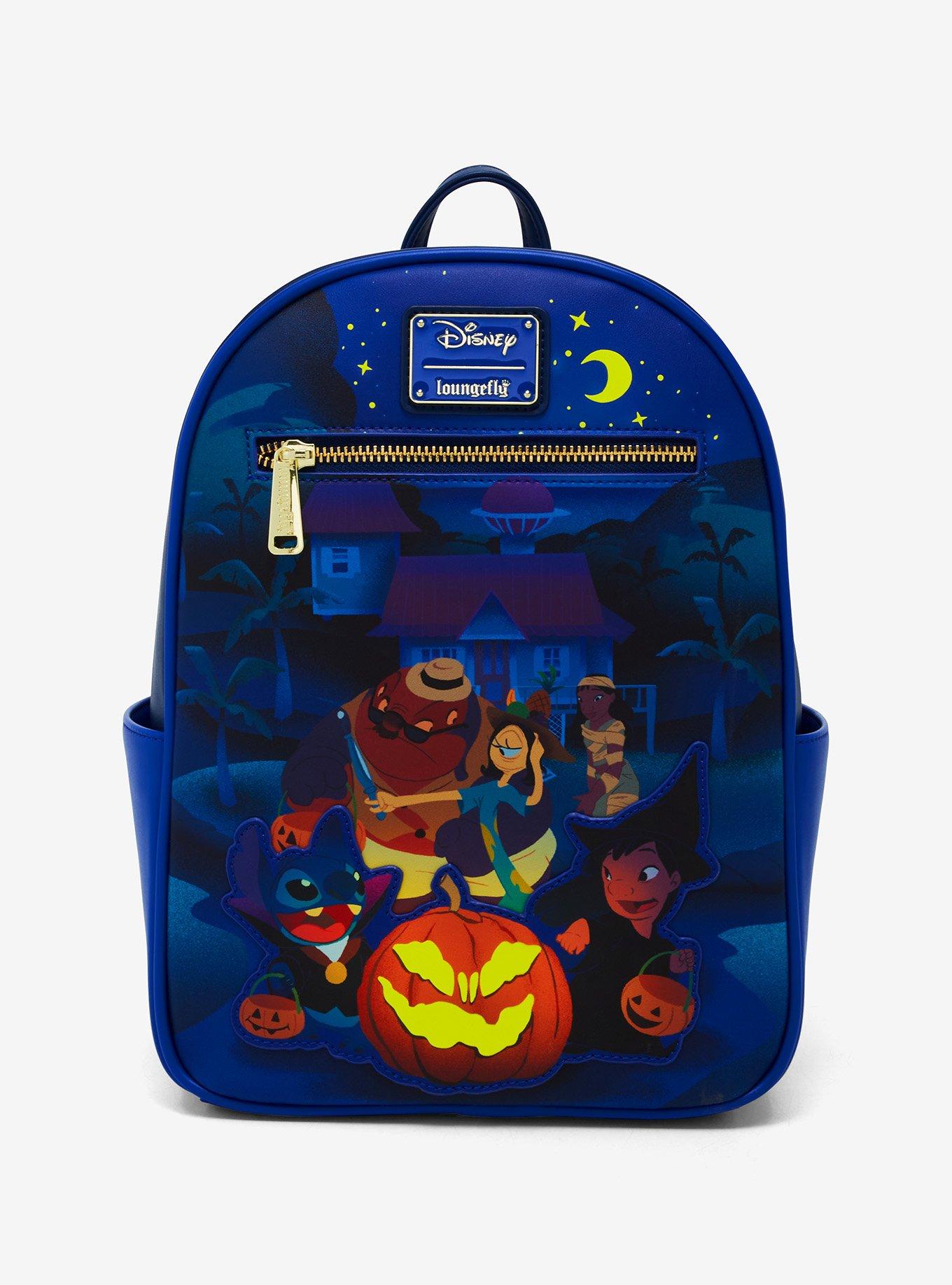 Loungefly Disney Lilo & Stitch Trick or Treating Group Portrait Glow-in-the-Dark Mini Backpack - BoxLunch Exclusive