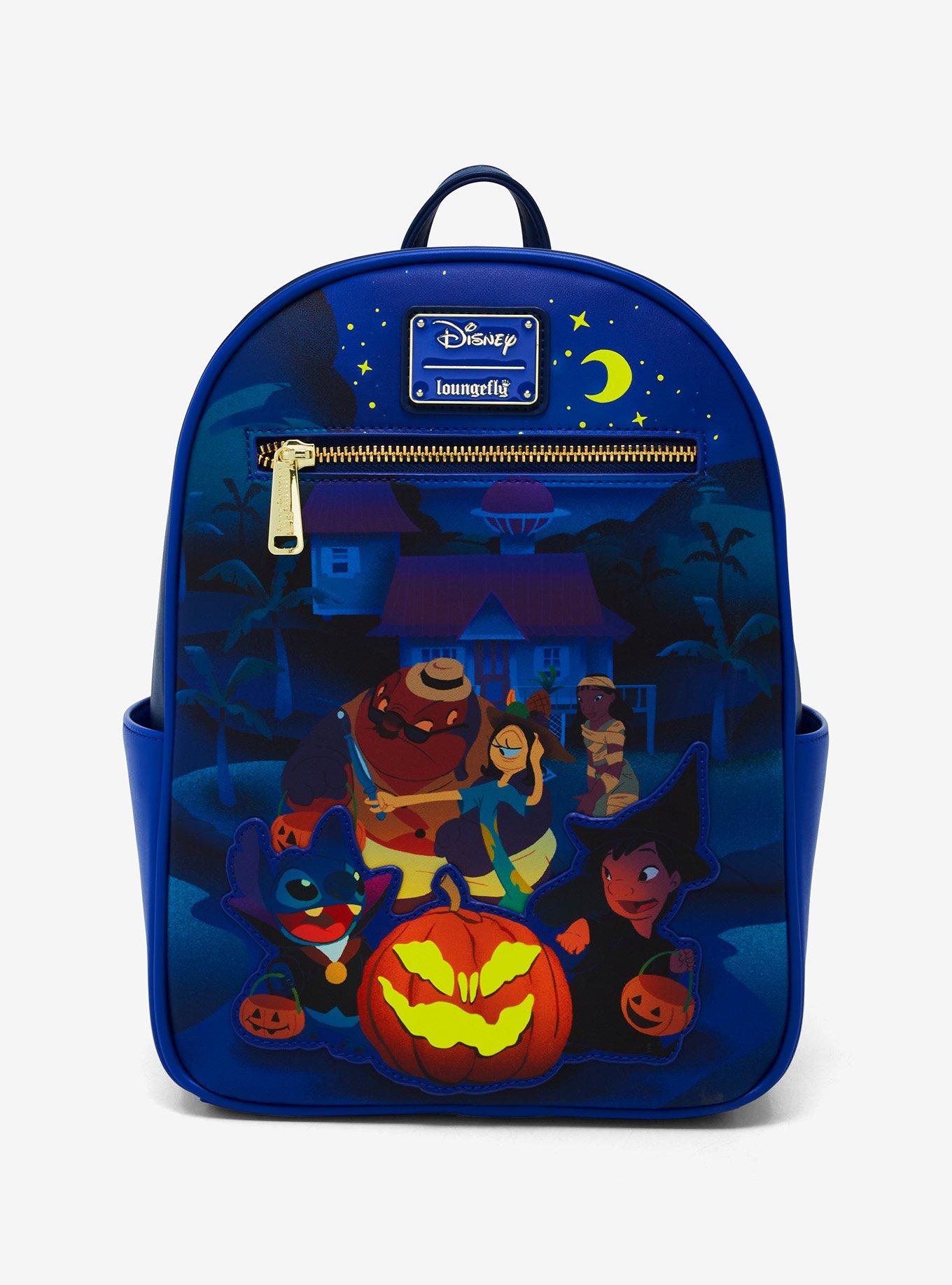 Loungefly Disney Lilo & Stitch Trick or Treating Group Portrait Glow-in-the-Dark Mini Backpack - BoxLunch Exclusive, , hi-res