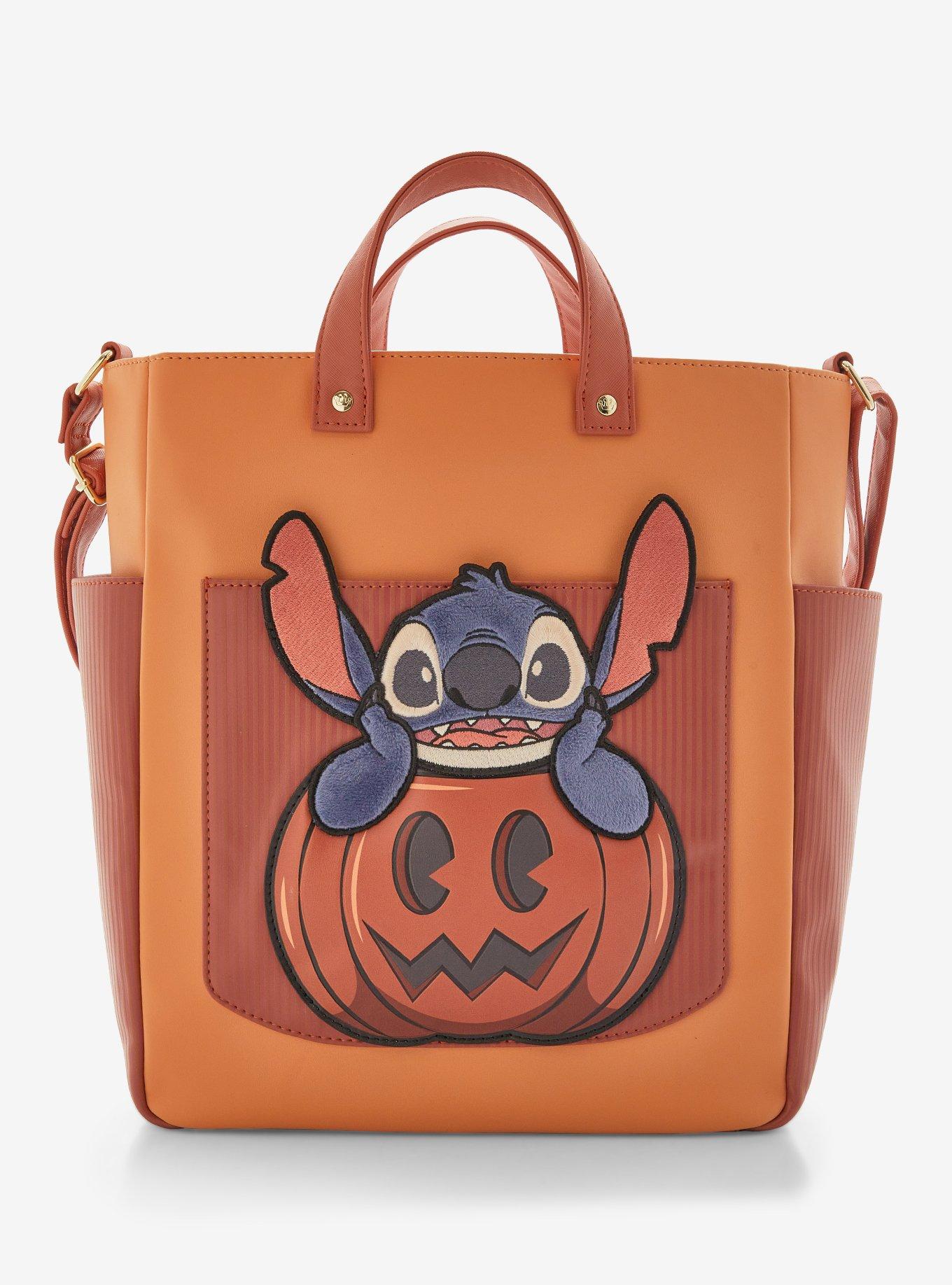 Loungefly Disney Lilo & Stitch Pumpkin Stitch Tote Bag