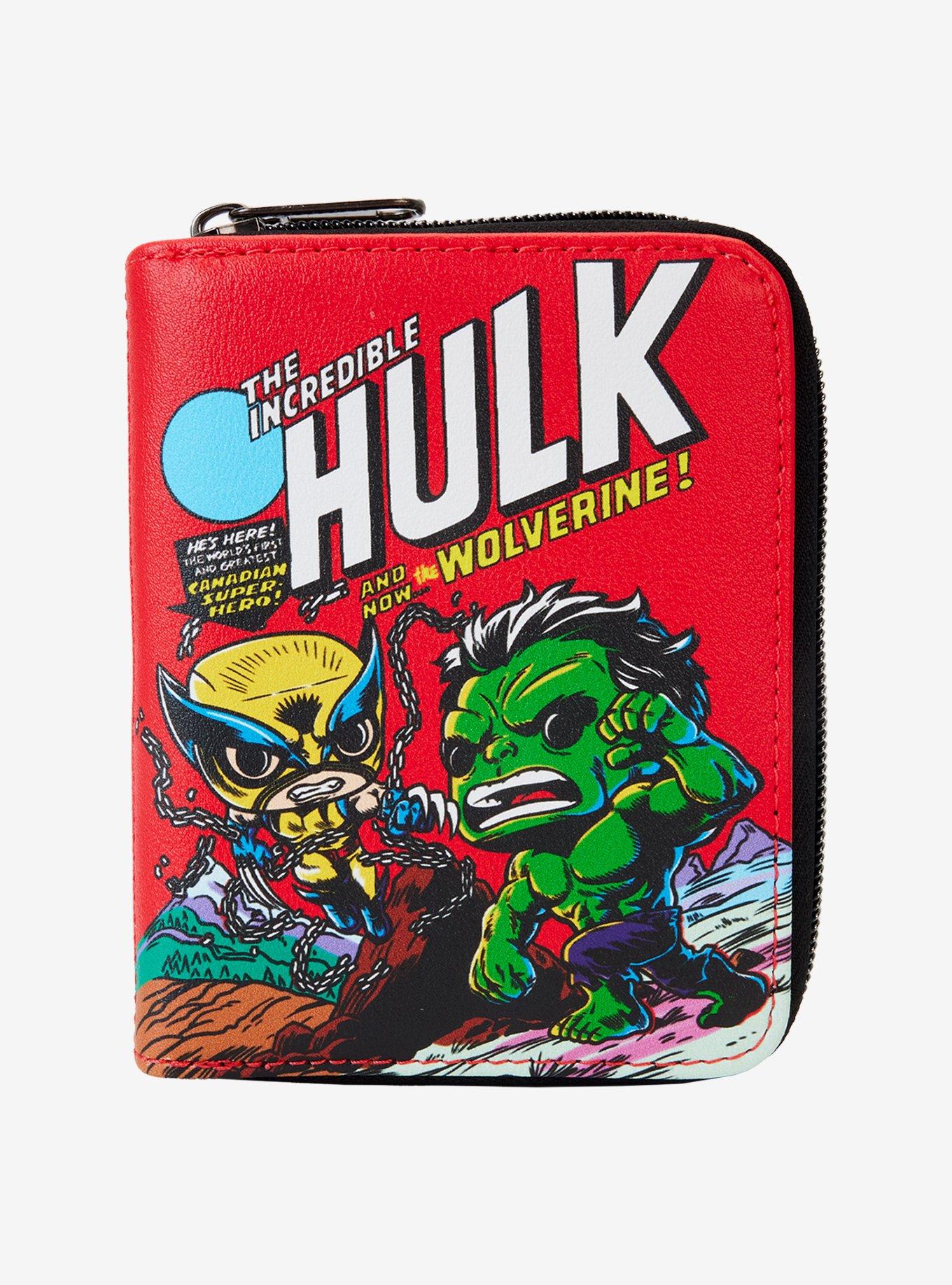 Marvel The Incredible Hulk and Wolverine Comic Zip Wallet, , hi-res