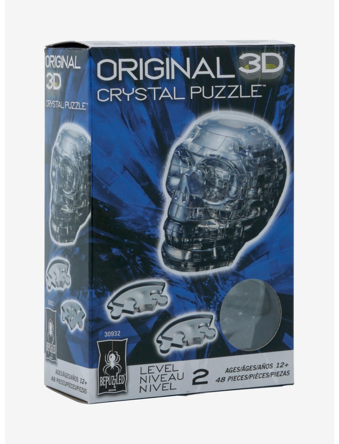 Clear Skull 3D Crystal Puzzle, , hi-res