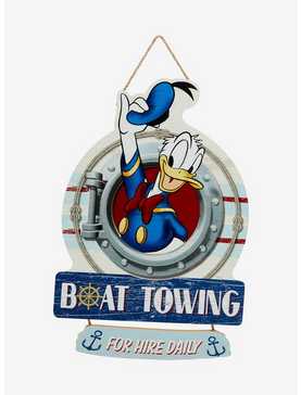 Disney Donald Duck Boat Towing Hanging Wall Sign - BoxLunch Exclusive, , hi-res