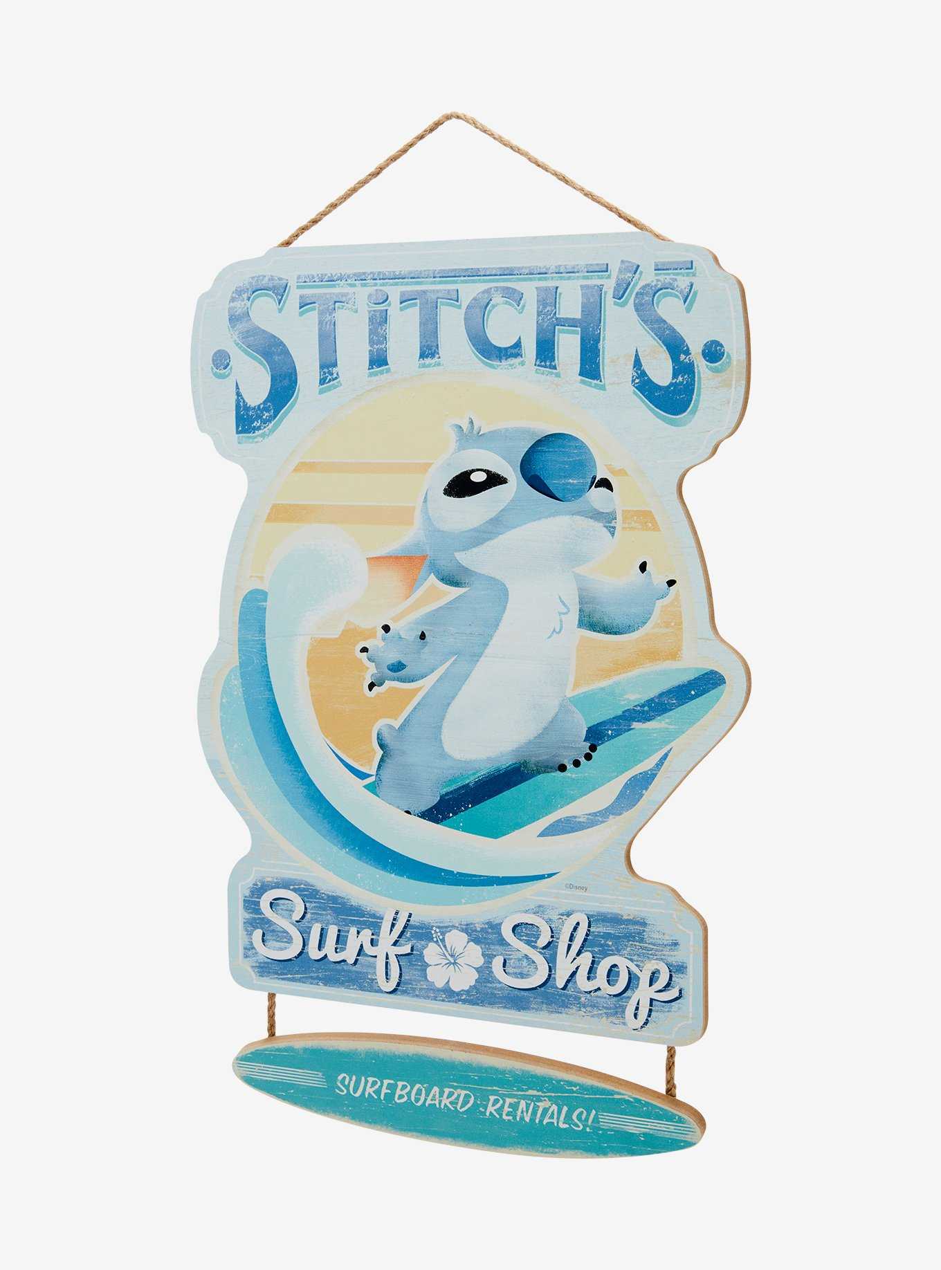 Disney Lilo & Stitch Surf Shop Hanging Wall Sign - BoxLunch Exclusive, , hi-res
