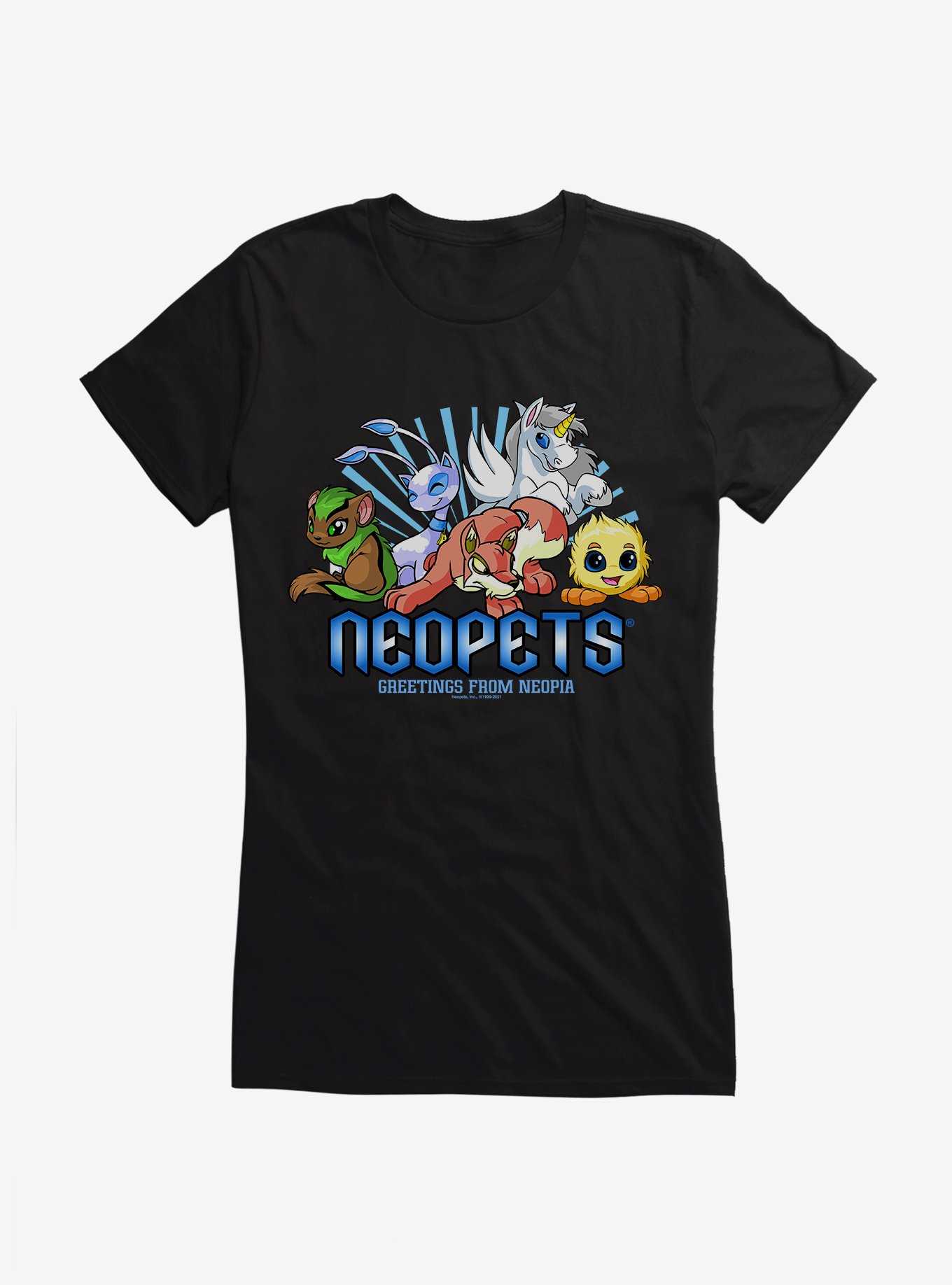 Neopets Greetings From Neopia Girls T-Shirt, , hi-res