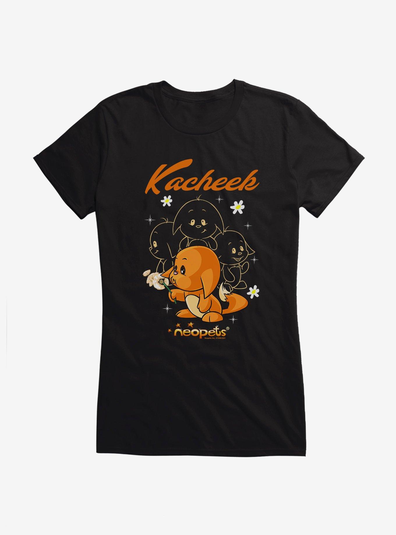 Neopets Kacheek Girls T-Shirt, BLACK, hi-res