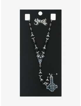 Ghost Pendant Rosary Necklace, , hi-res